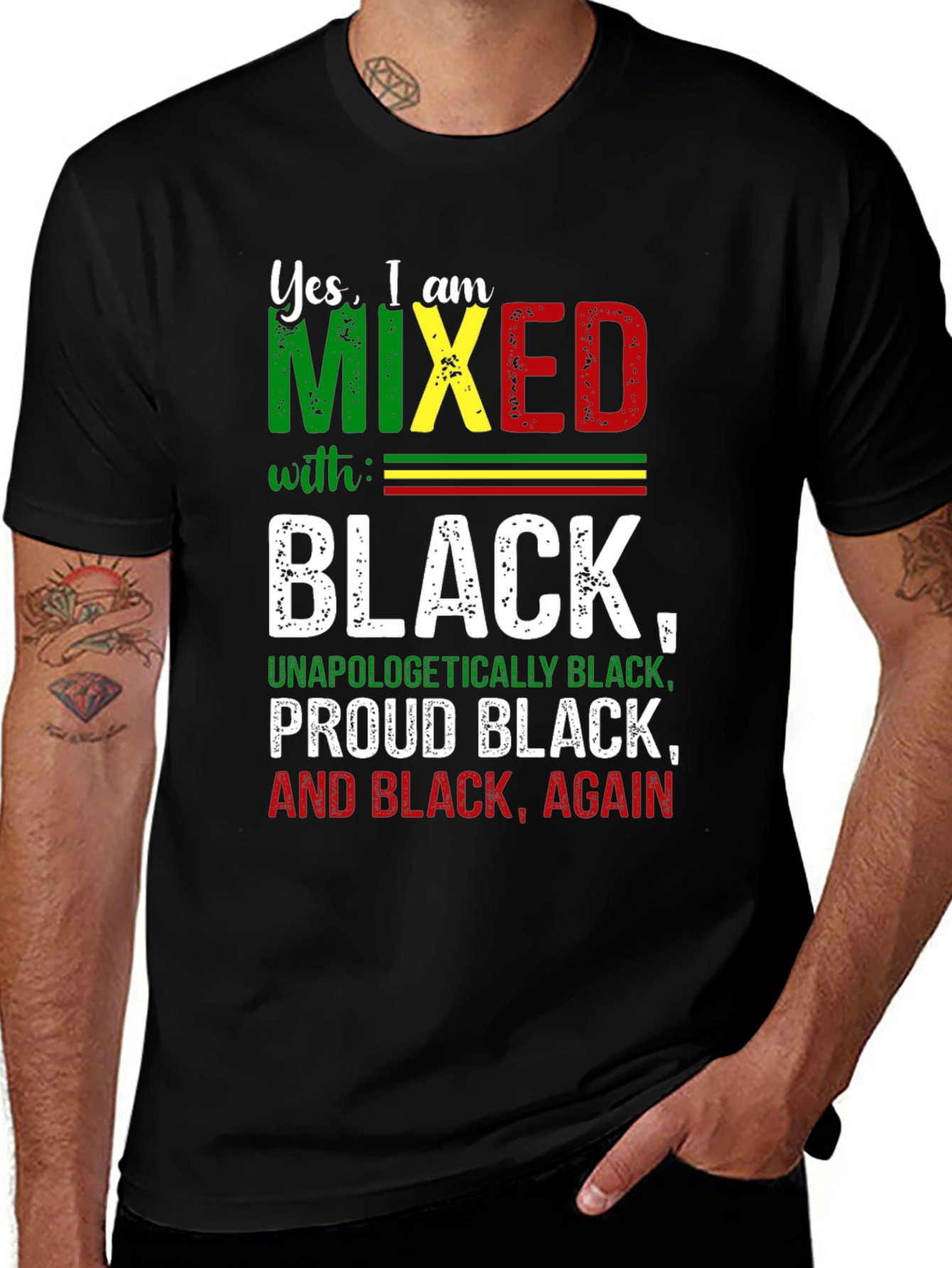 Variant 24 of Mixed with Black Pride T-Shirt