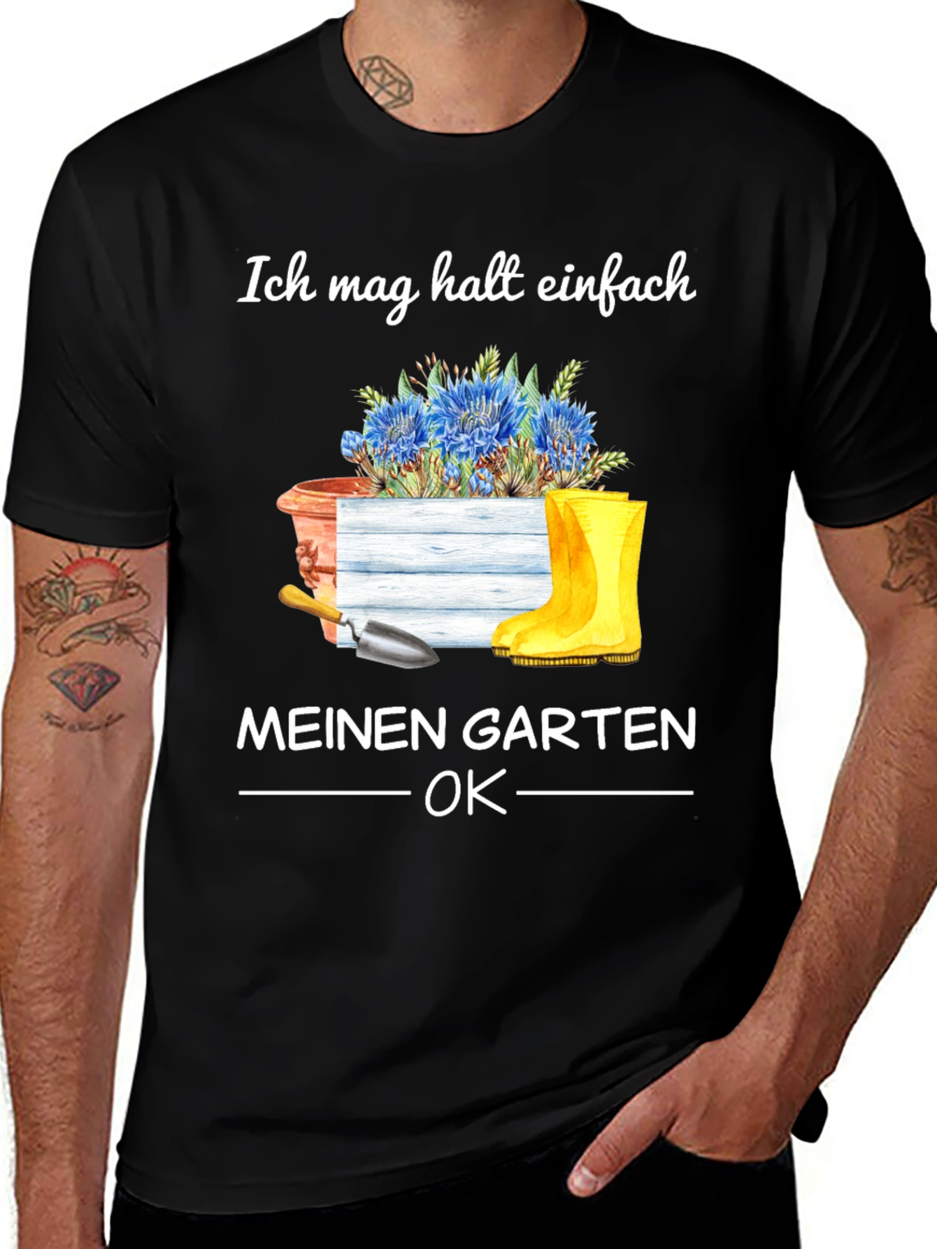 Variant 15 of Gardening Lover T-Shirt: Ich mag halt einfach MEINEN GARTEN