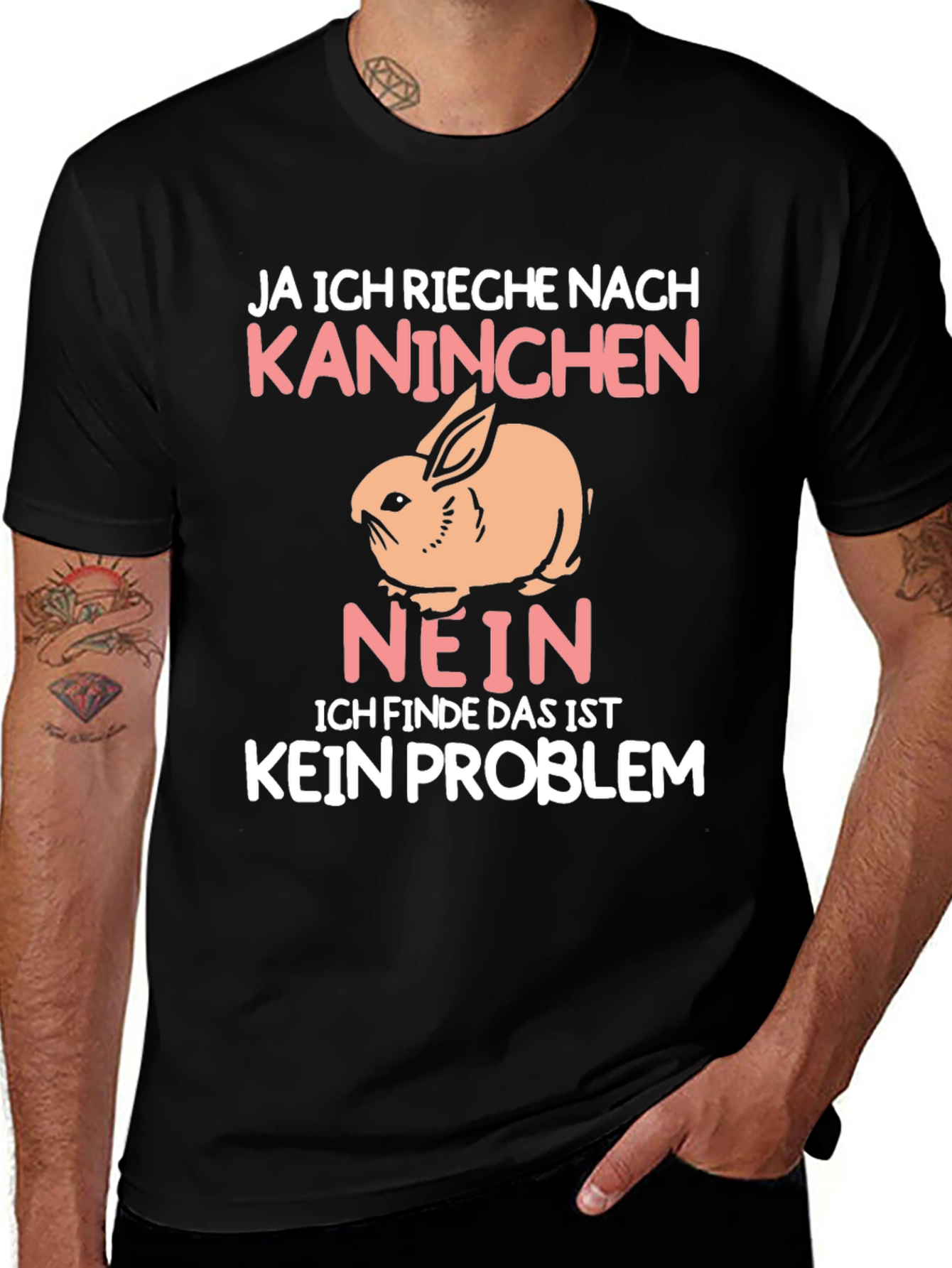 Variant 5 of Rabbit Graphic T-Shirt - Ja Ich Rieche Nach Kaninchen