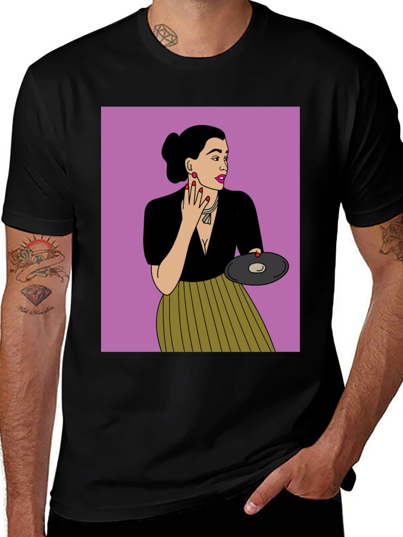 Variant 10 of Retro Style Woman Graphic T-Shirt