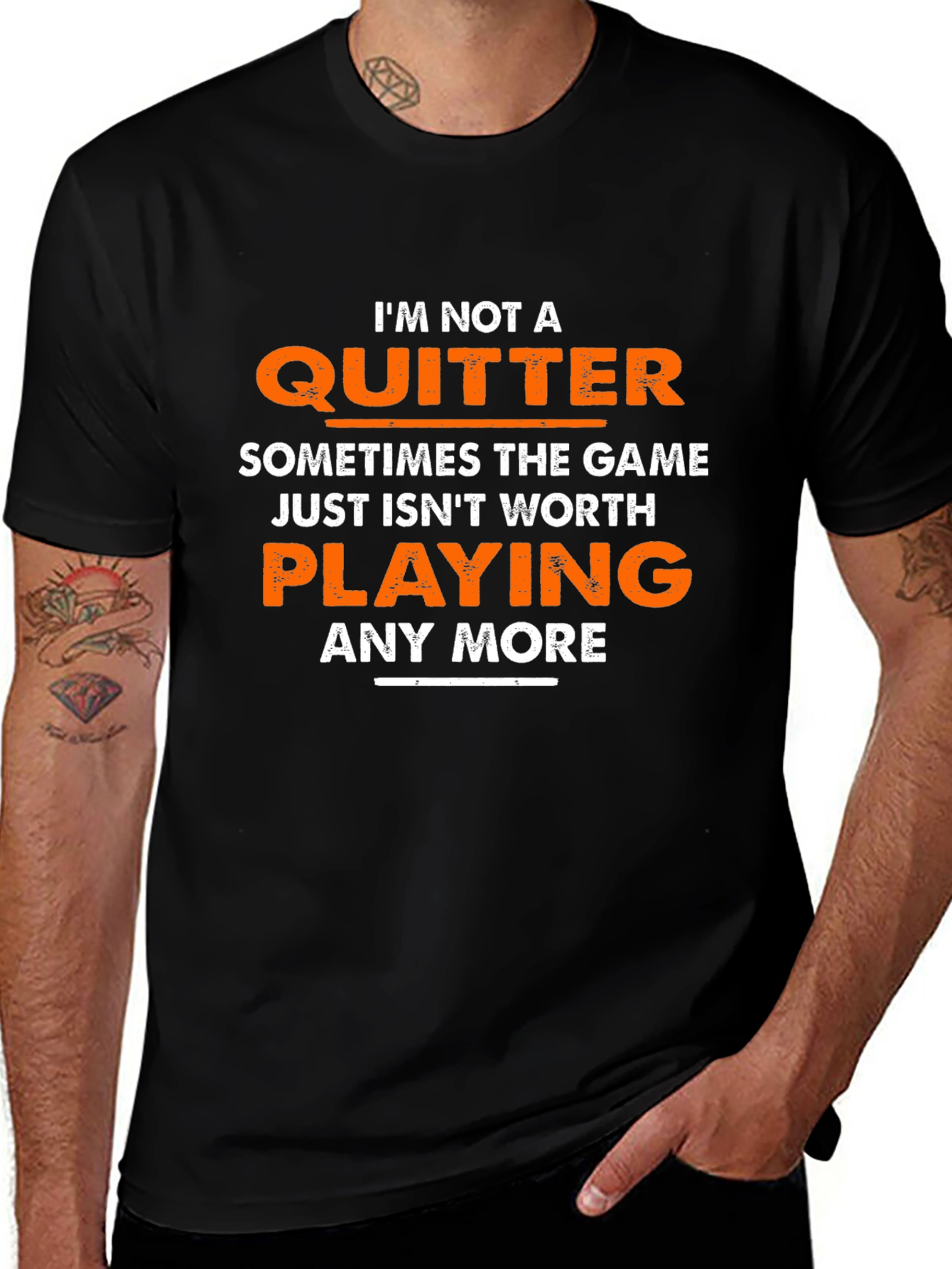 Variant 16 of Quitter Statement Graphic T-Shirt