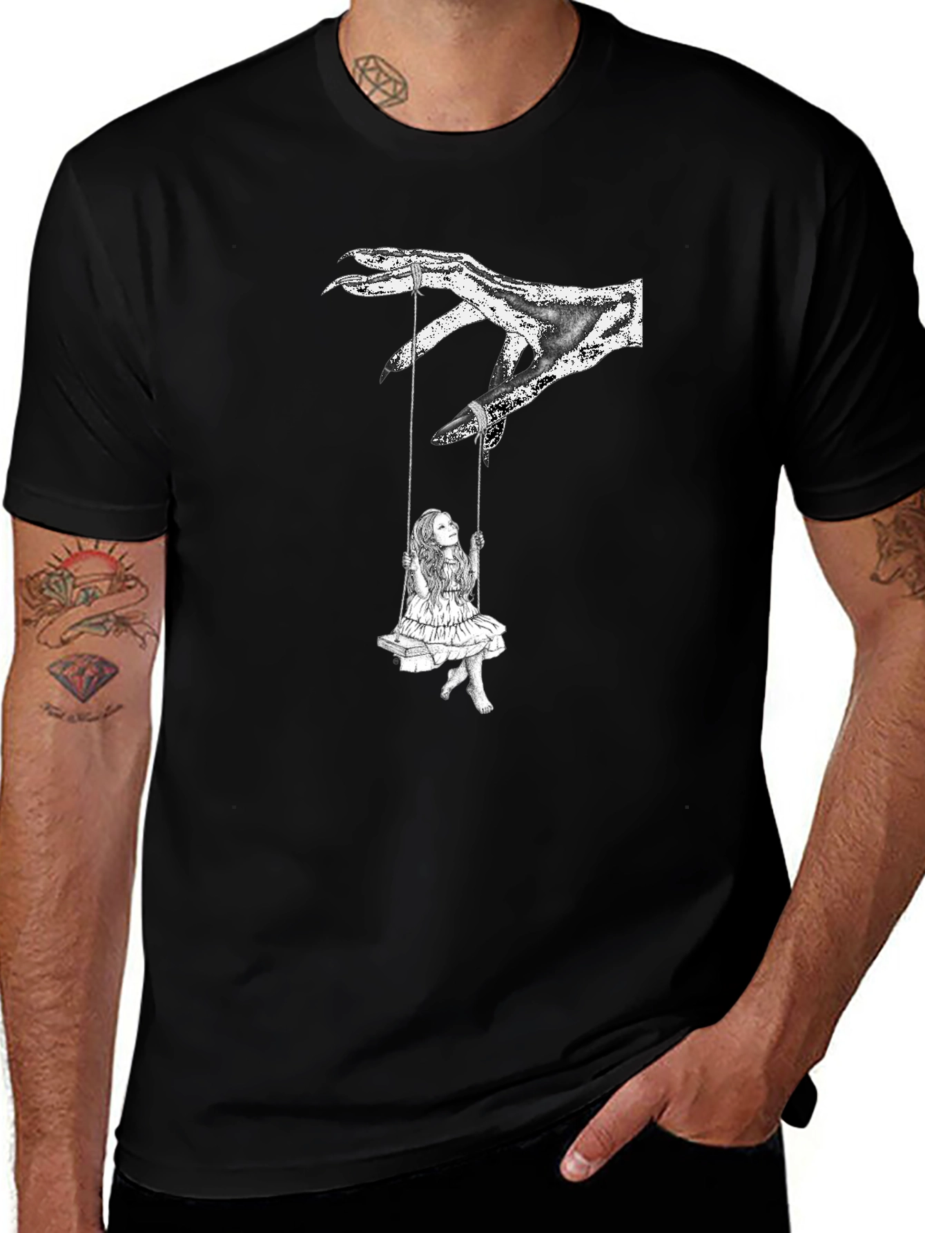 Creepy Hand Puppet T-Shirt - Dark Graphic Tee