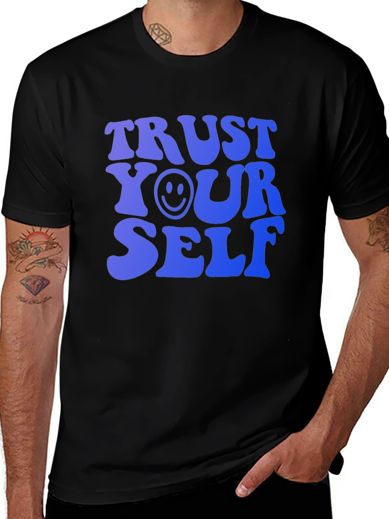 Trust Yourself Graphic Tee - Trendy Motivational Shirt
