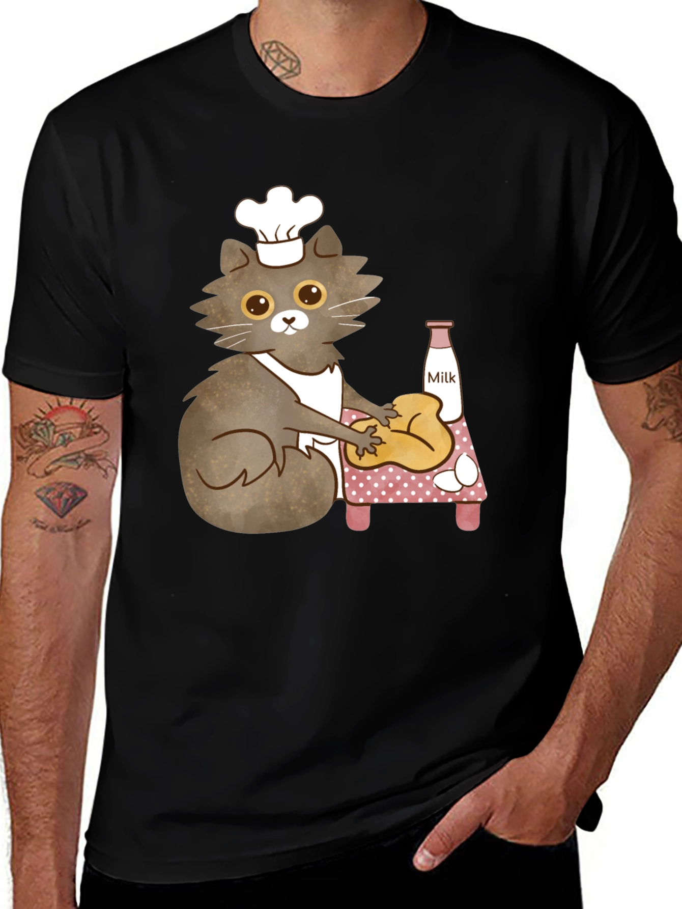 Variant 17 of Chef Cat T-Shirt - Baking Design