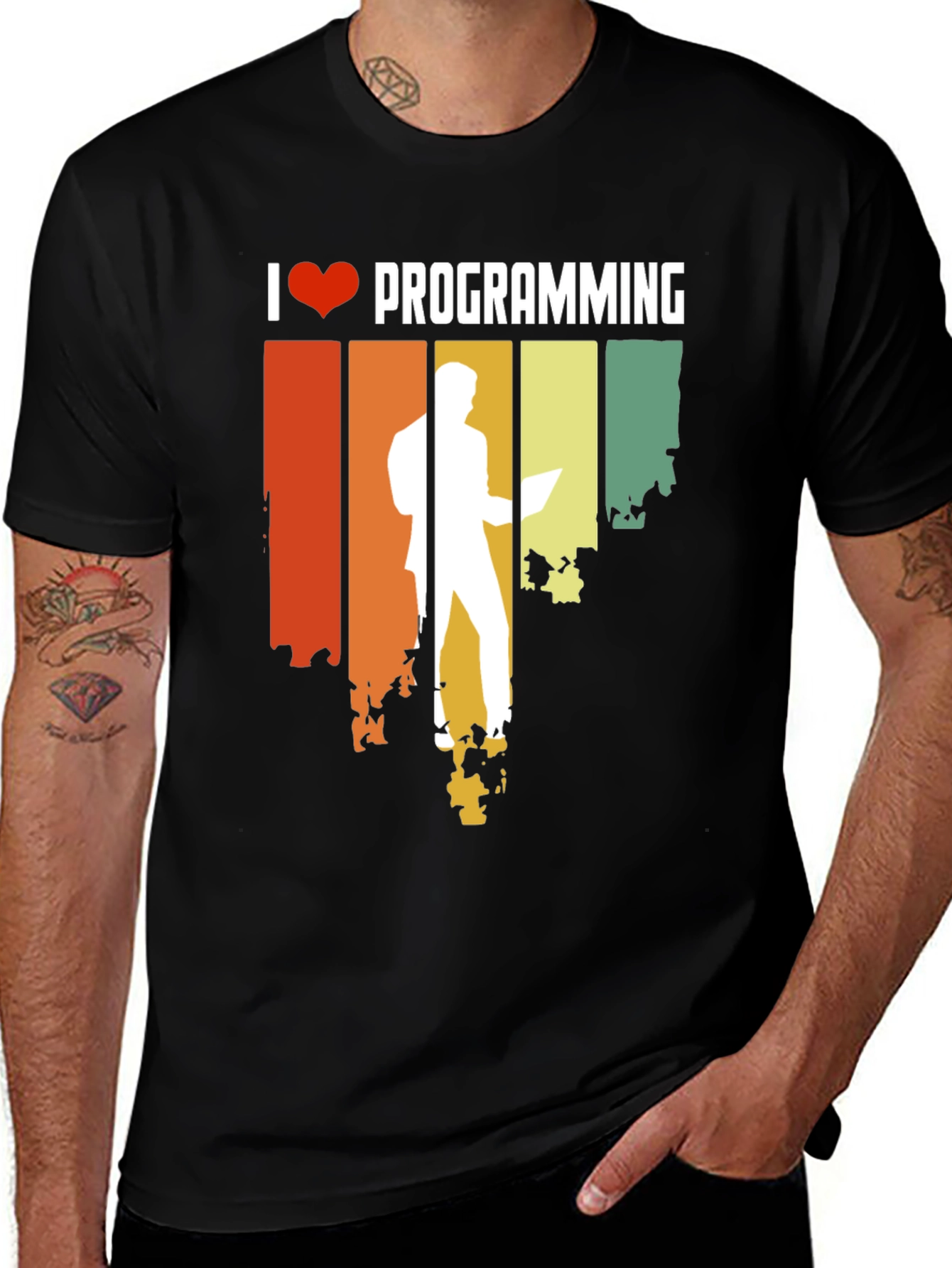 Variant 8 of I Love Programming Graphic T-Shirt - Coder Tee