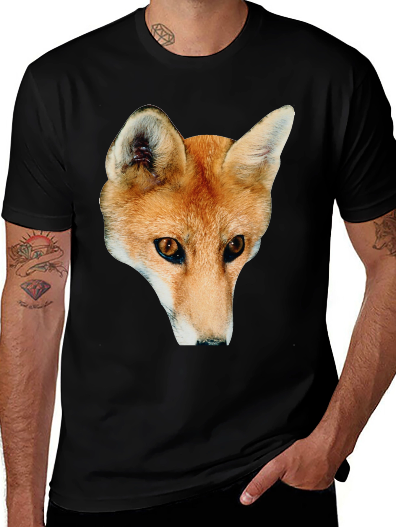 Variant 26 of Fox Graphic Black T-Shirt