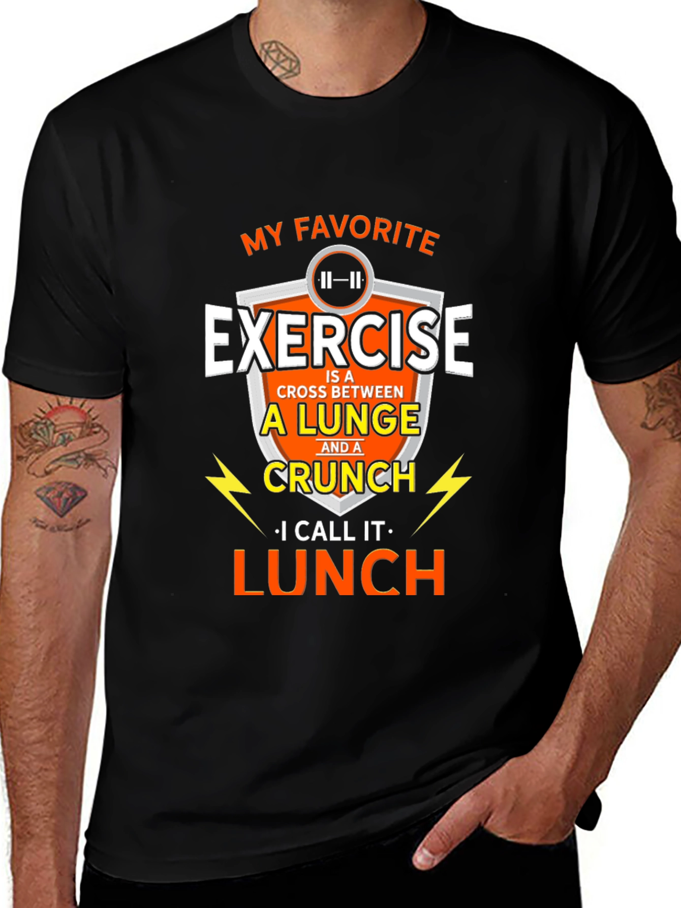 Variant 11 of My Favorite Exercise T-Shirt - Funny Workout Tee