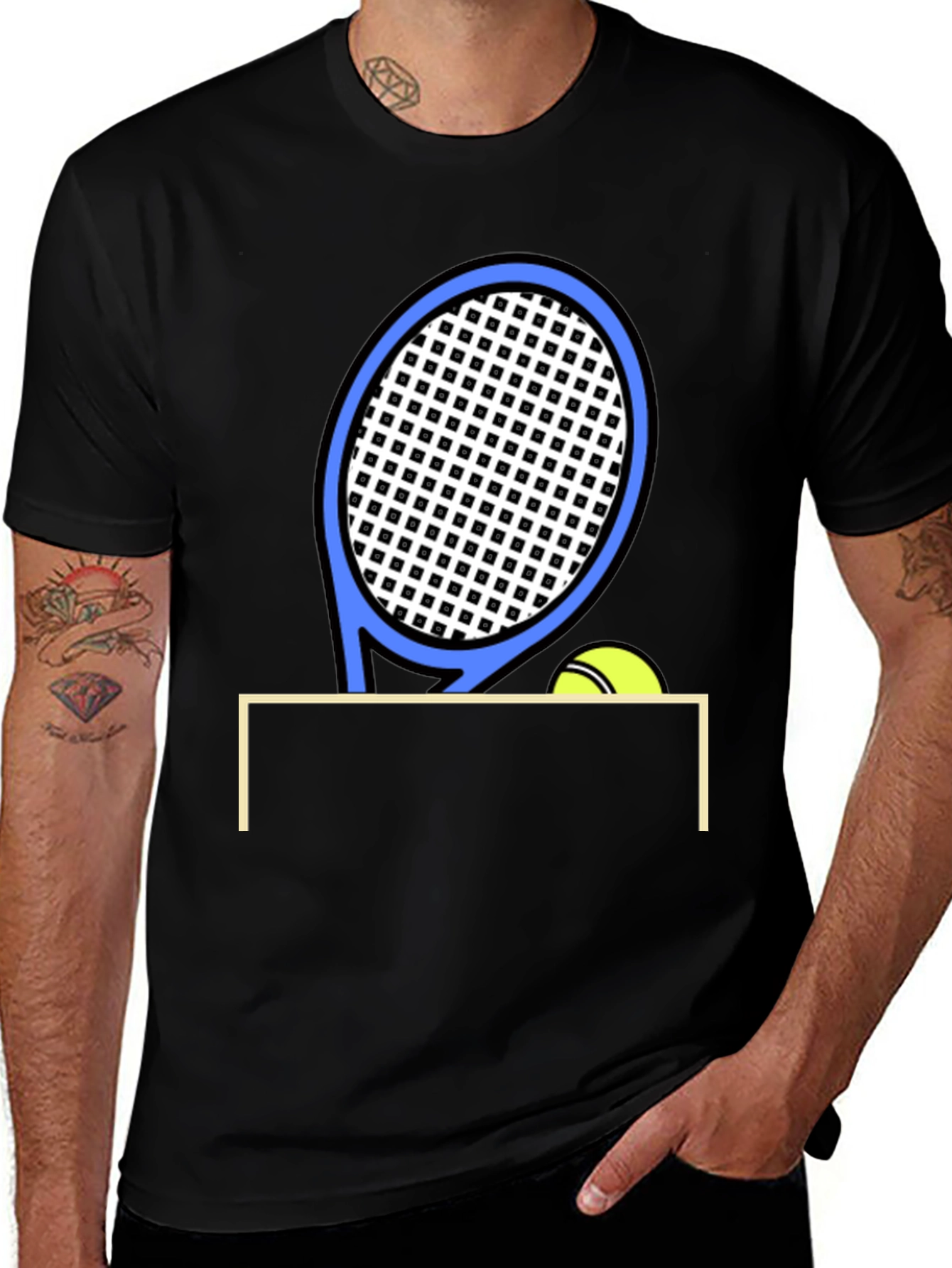 Variant 27 of Tennis Racket & Ball Graphic T-Shirt