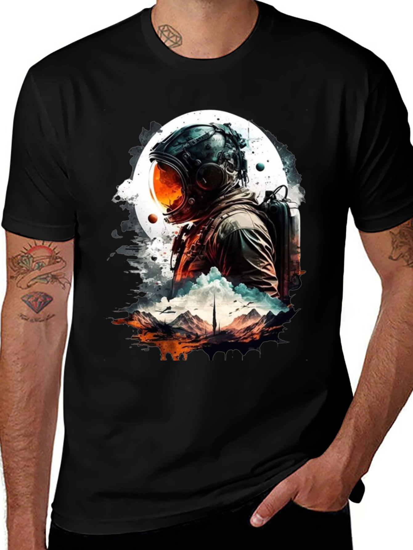 Astronaut Graphic T-Shirt - Space Adventure Tee