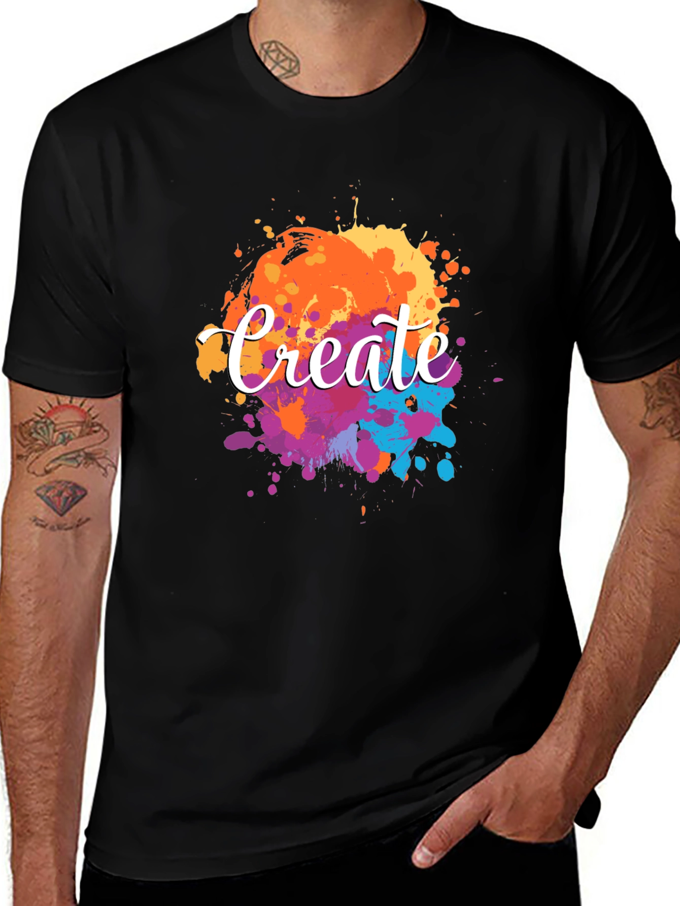 Variant 24 of Create T-Shirt - Colorful Splash Design - Unisex