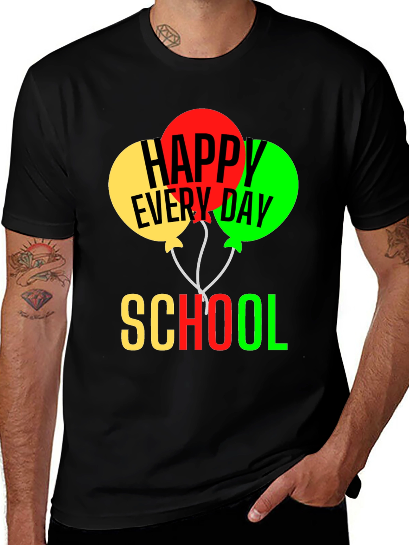 Variant 14 of Happy Every Day School Graphic Tee