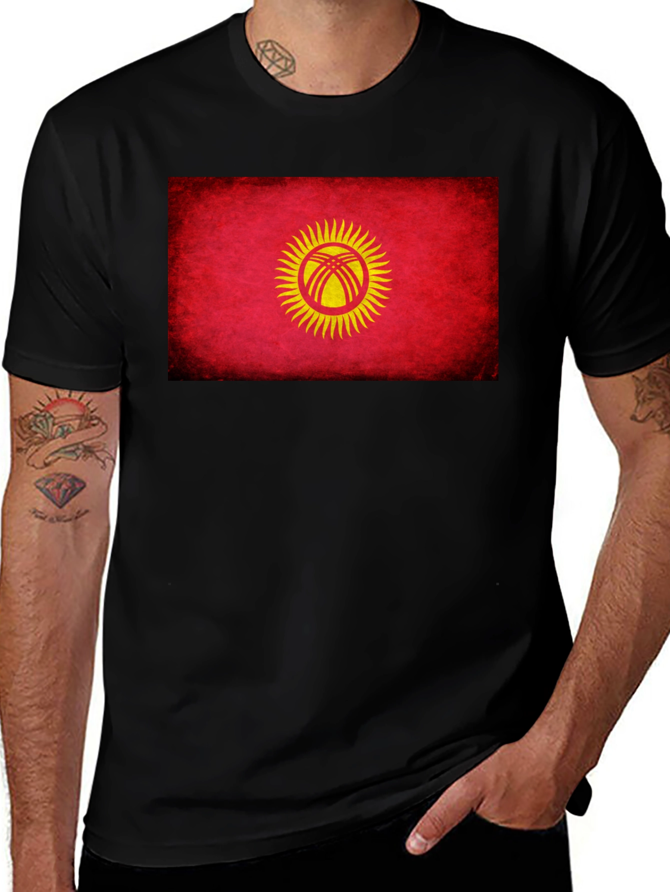 Kyrgyzstan Flag T-Shirt Patriotic Pride