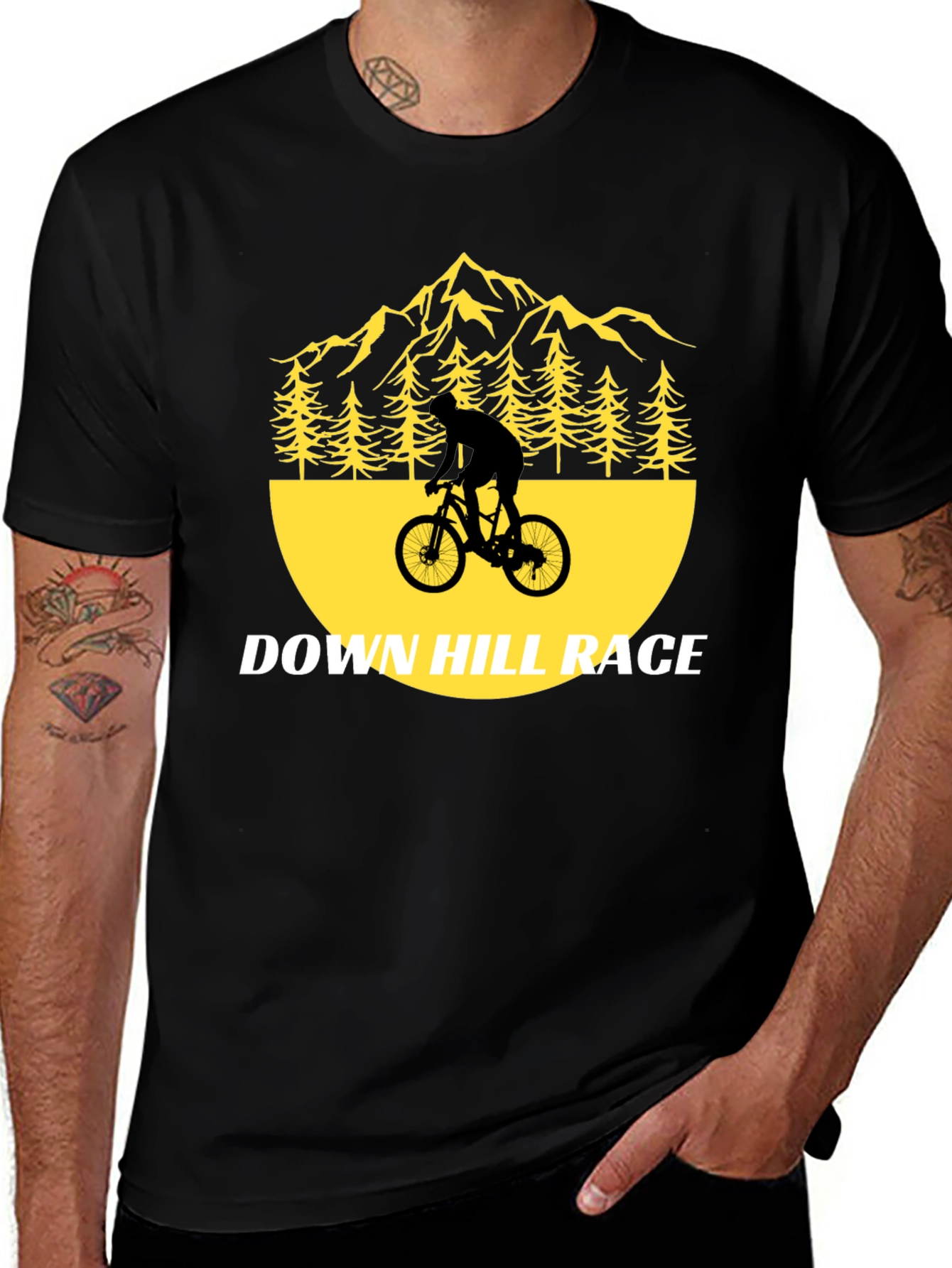 Variant 26 of Downhill Race Graphic T-Shirt