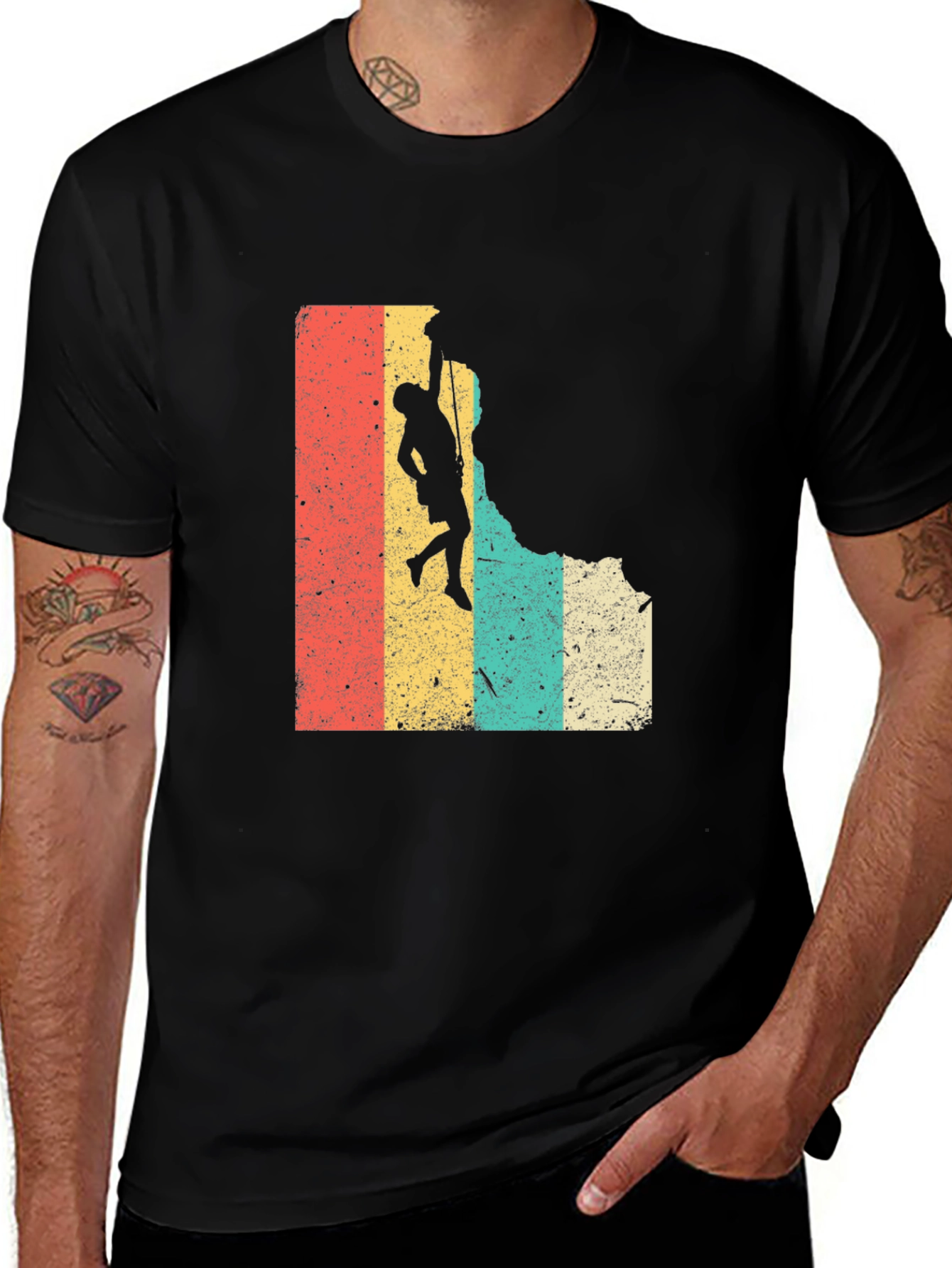 Variant 23 of Vintage Rock Climbing T-Shirt