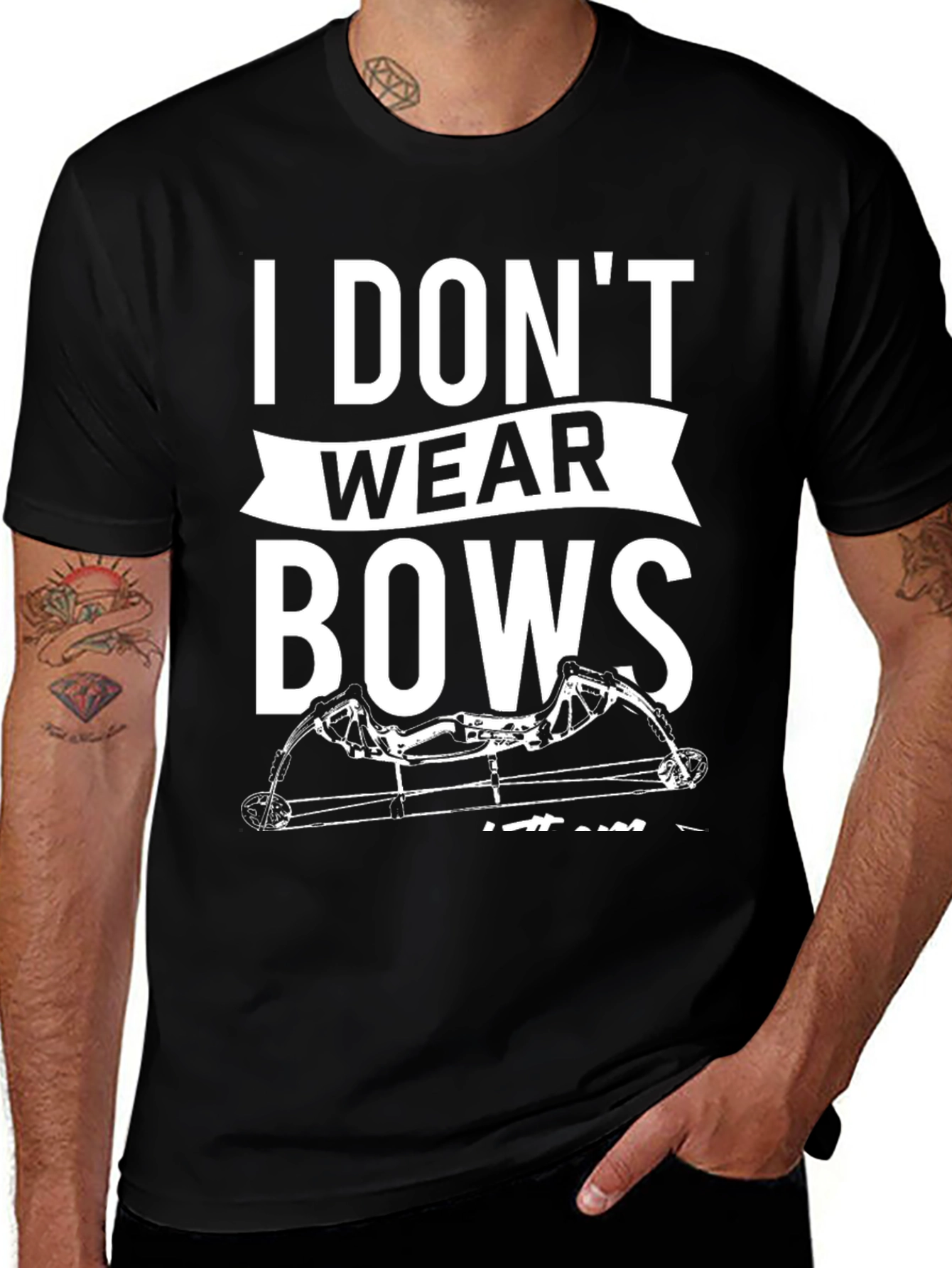 Variant 12 of I Don't Wear Bows Men's T-Shirt