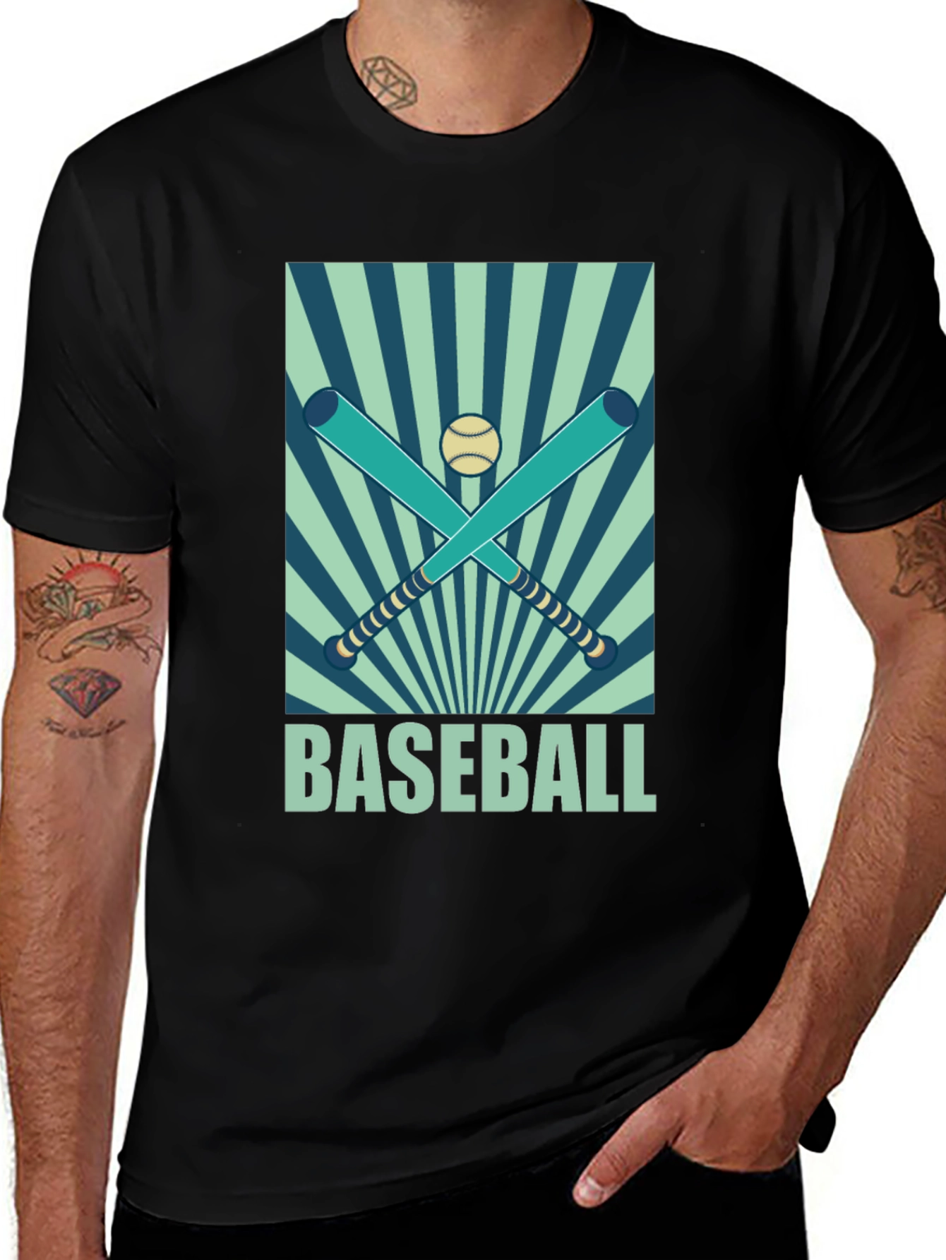 Variant 14 of Baseball Graphic Tee - Vintage Style
