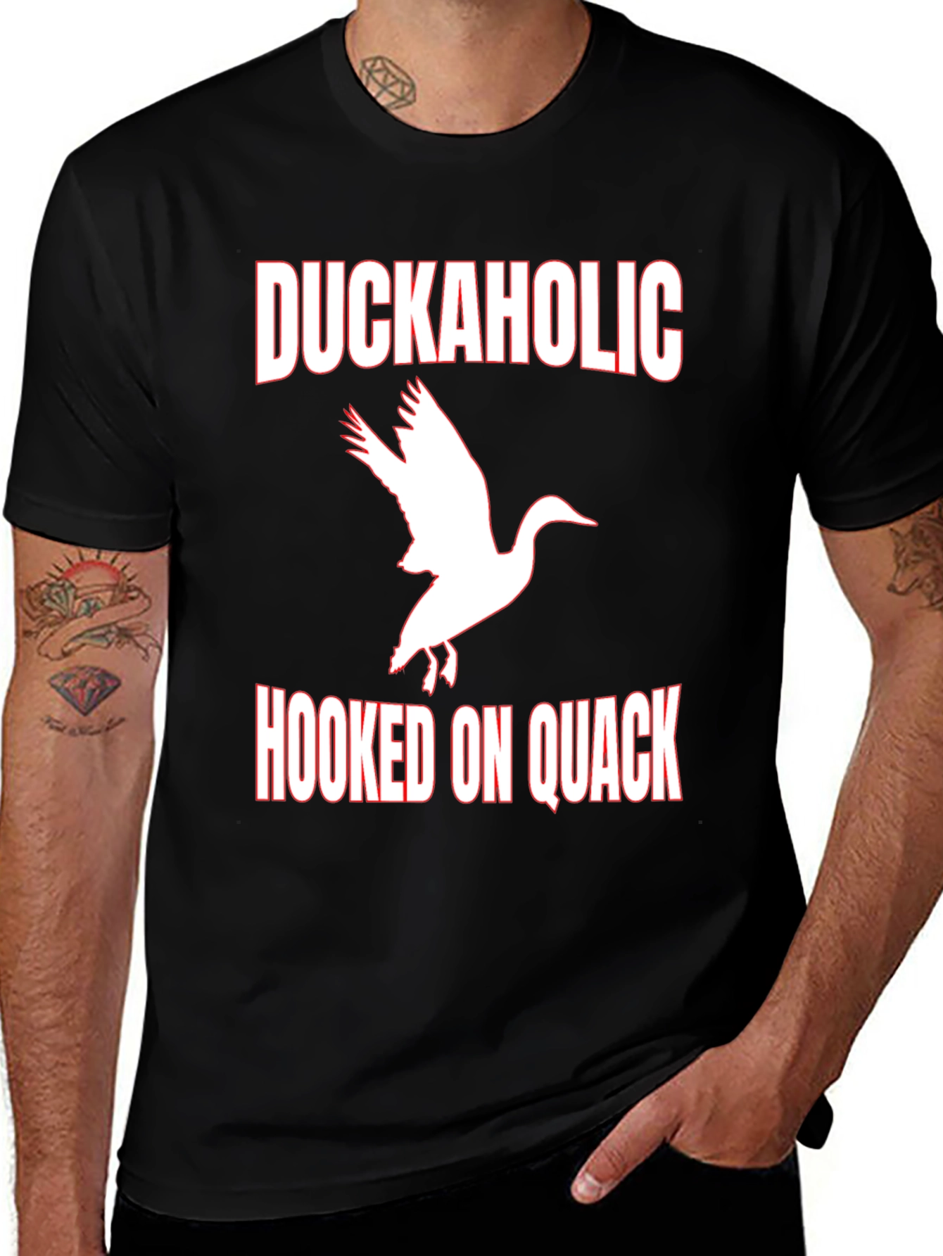 Variant 9 of Duckaholic Hooked on Quack T-Shirt