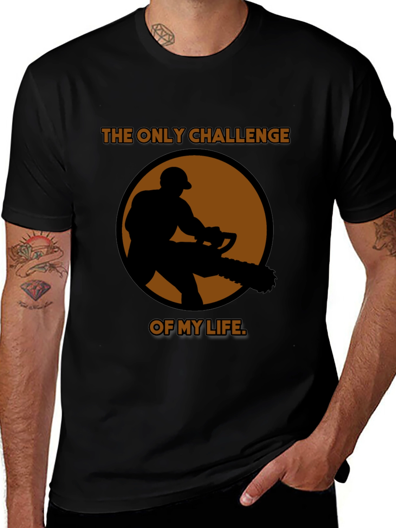 Variant 14 of Challenge of My Life Black Graphic T-Shirt