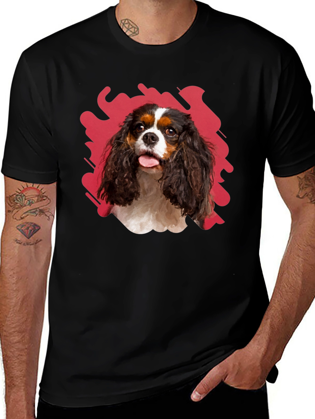 Variant 11 of Dog Graphic Tee - Cavalier Spaniel