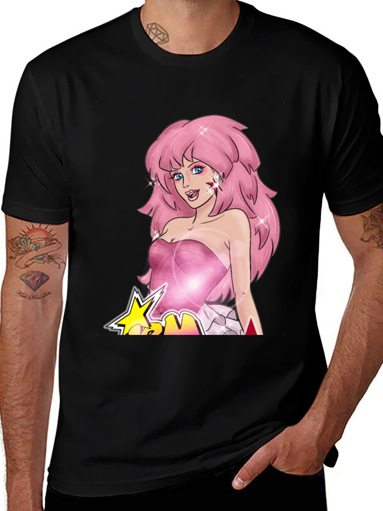 Jem and the Holograms Black T-Shirt