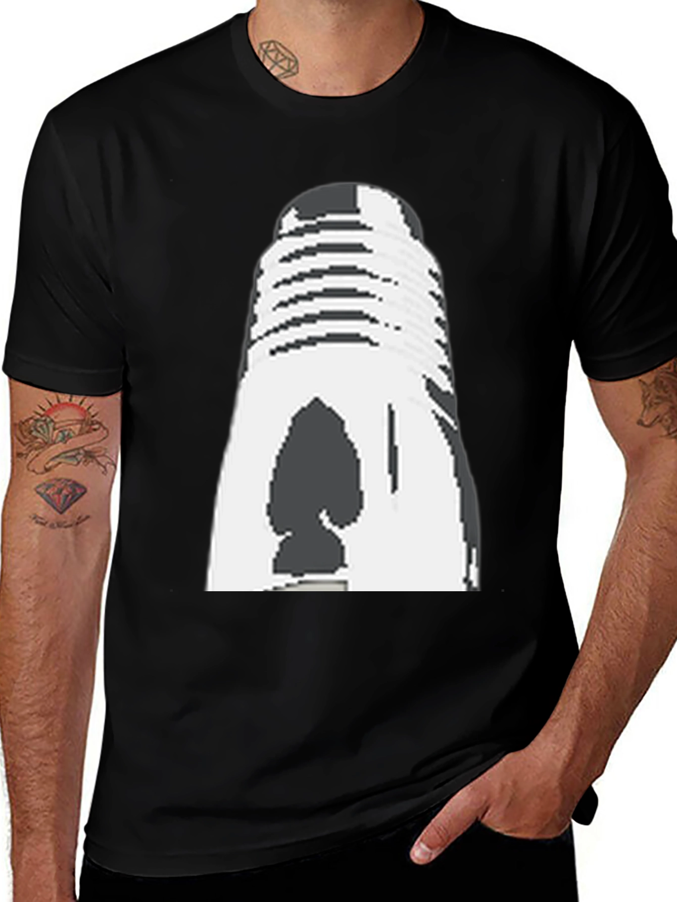 Retro Microphone Spade Graphic Tee