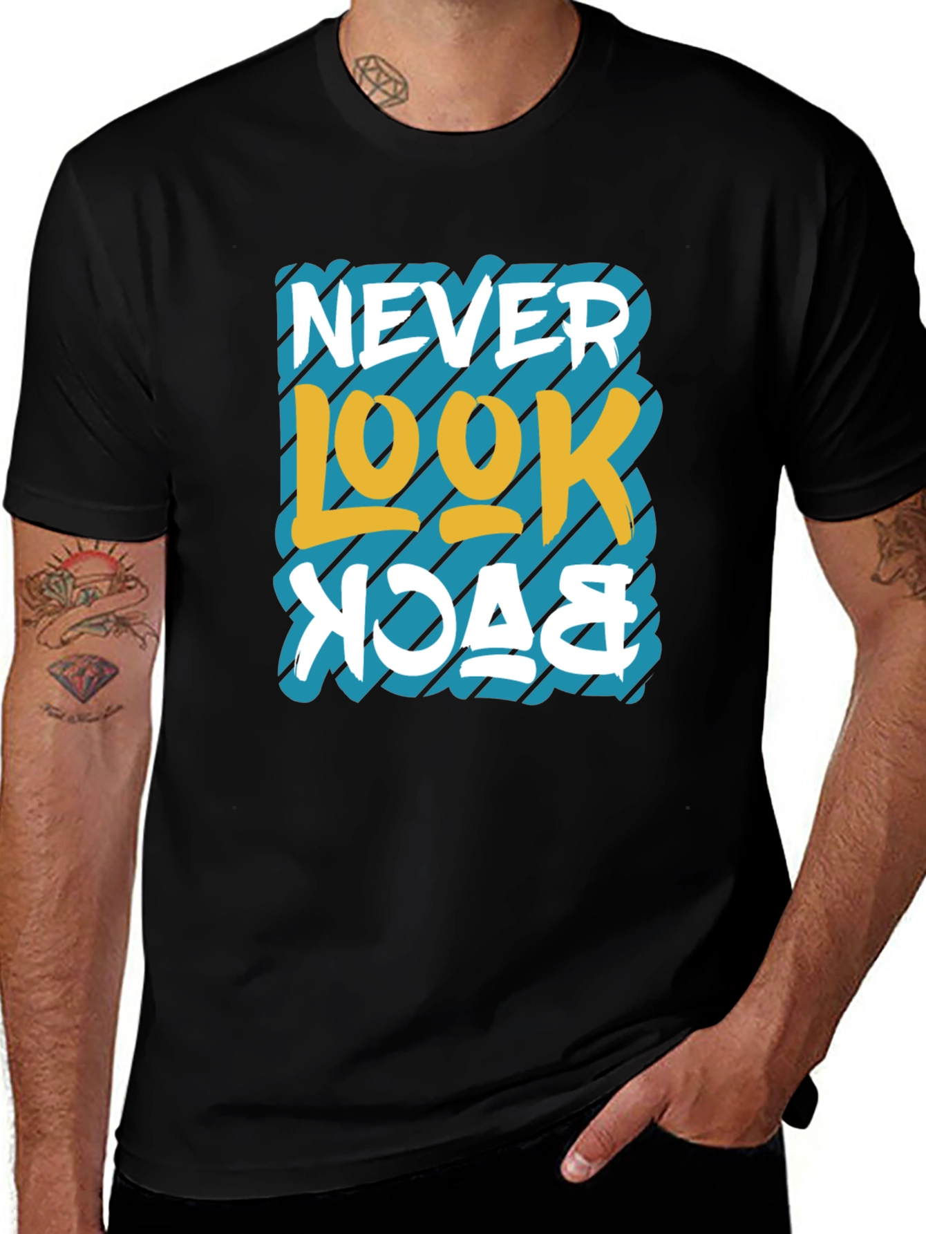 Variant 7 of Never Look Back Graphic T-Shirt