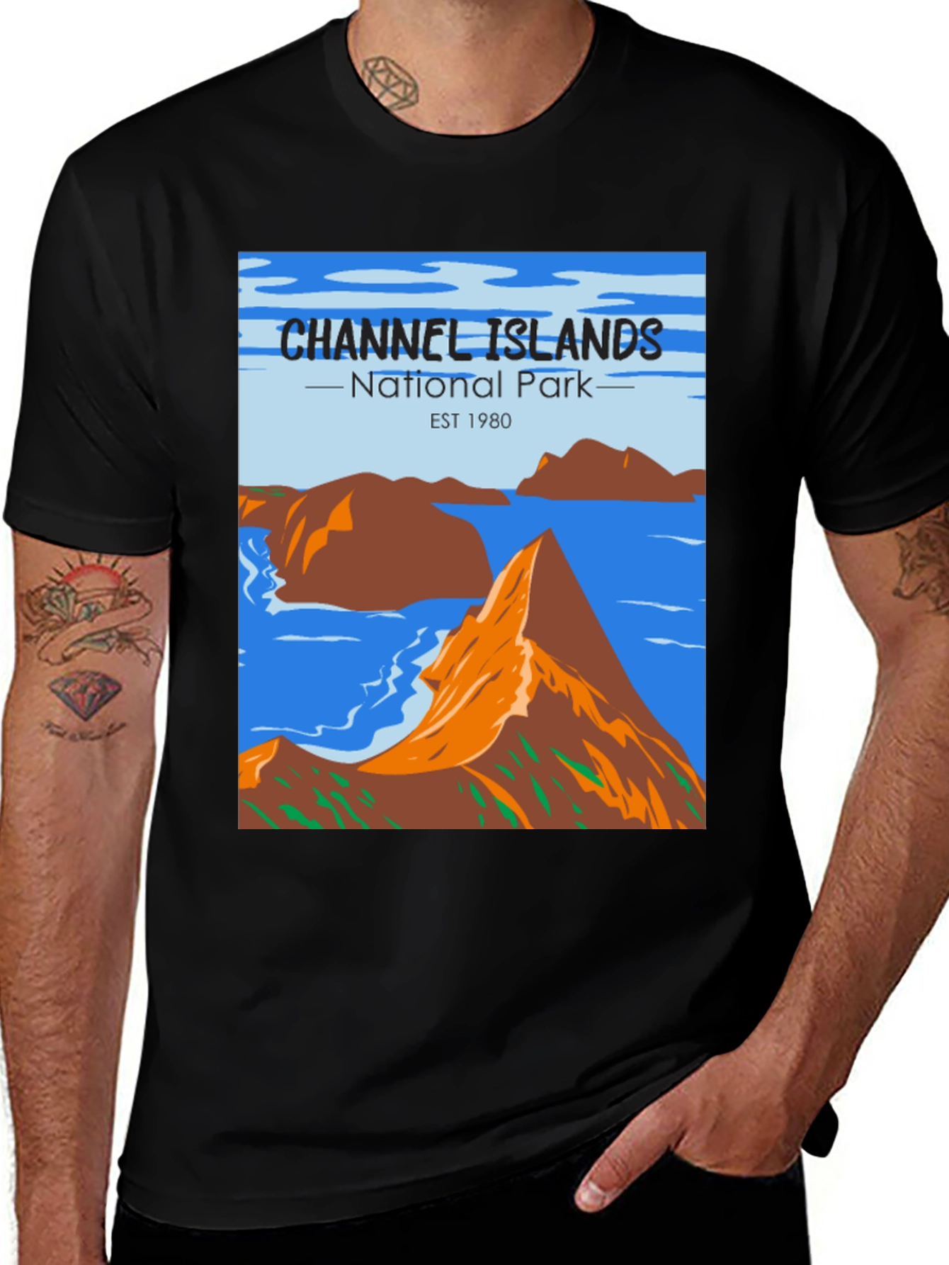 Variant 14 of Channel Islands National Park Retro T-Shirt