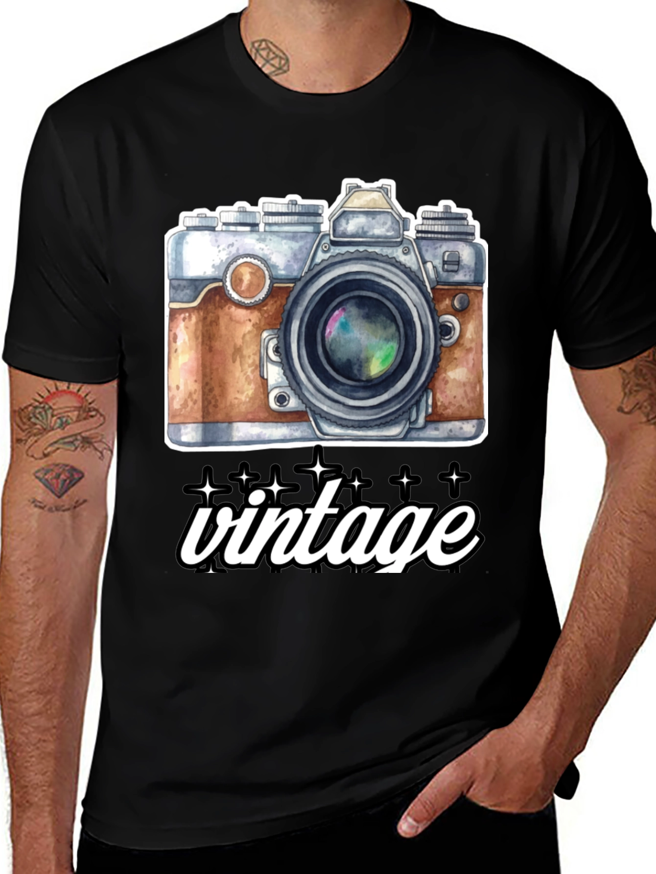 Variant 17 of Vintage Camera Graphic T-Shirt