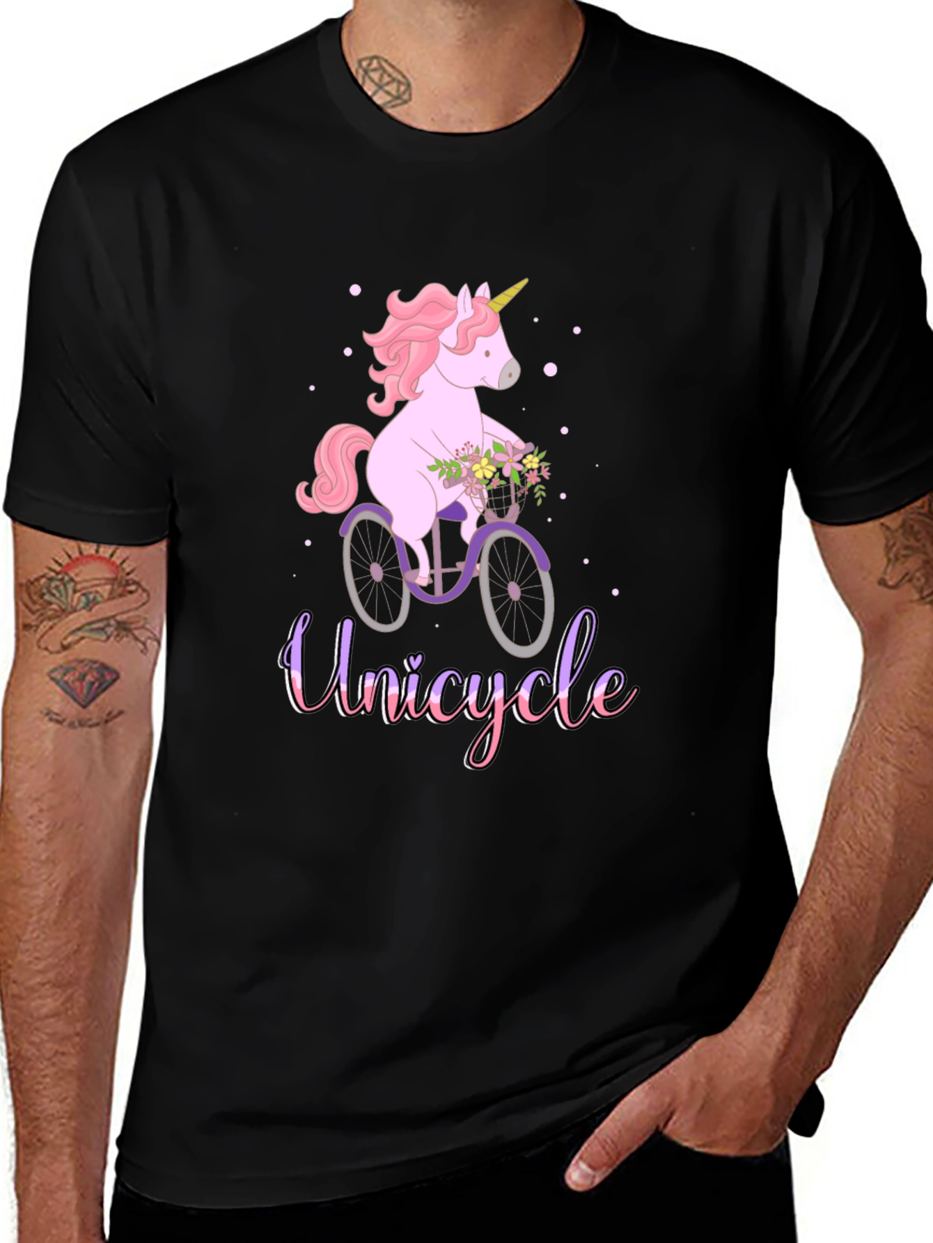 Variant 26 of Unicycle Unicorn T-Shirt - Cute Graphic Tee