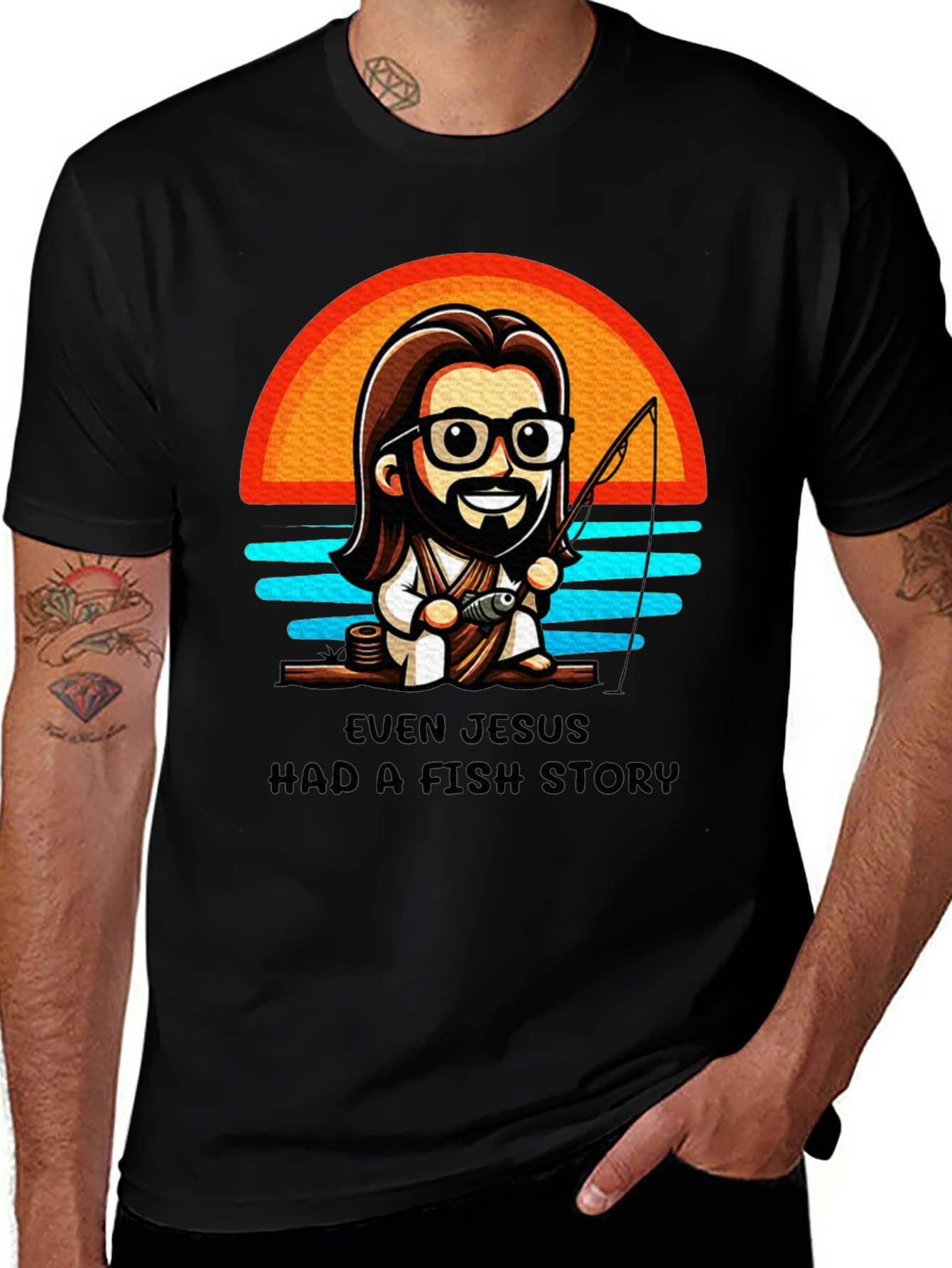Variant 11 of Even Jesus Had A Fish Story T-Shirt