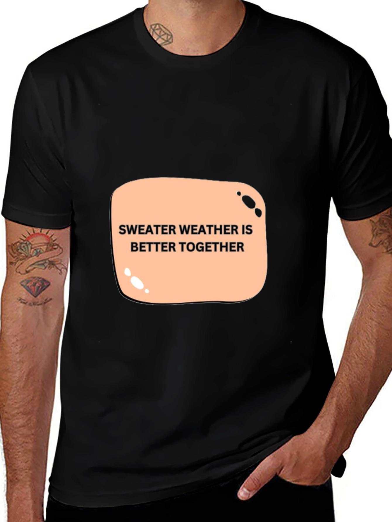 Variant 18 of Sweater Weather T-Shirt - Cozy Statement Tee