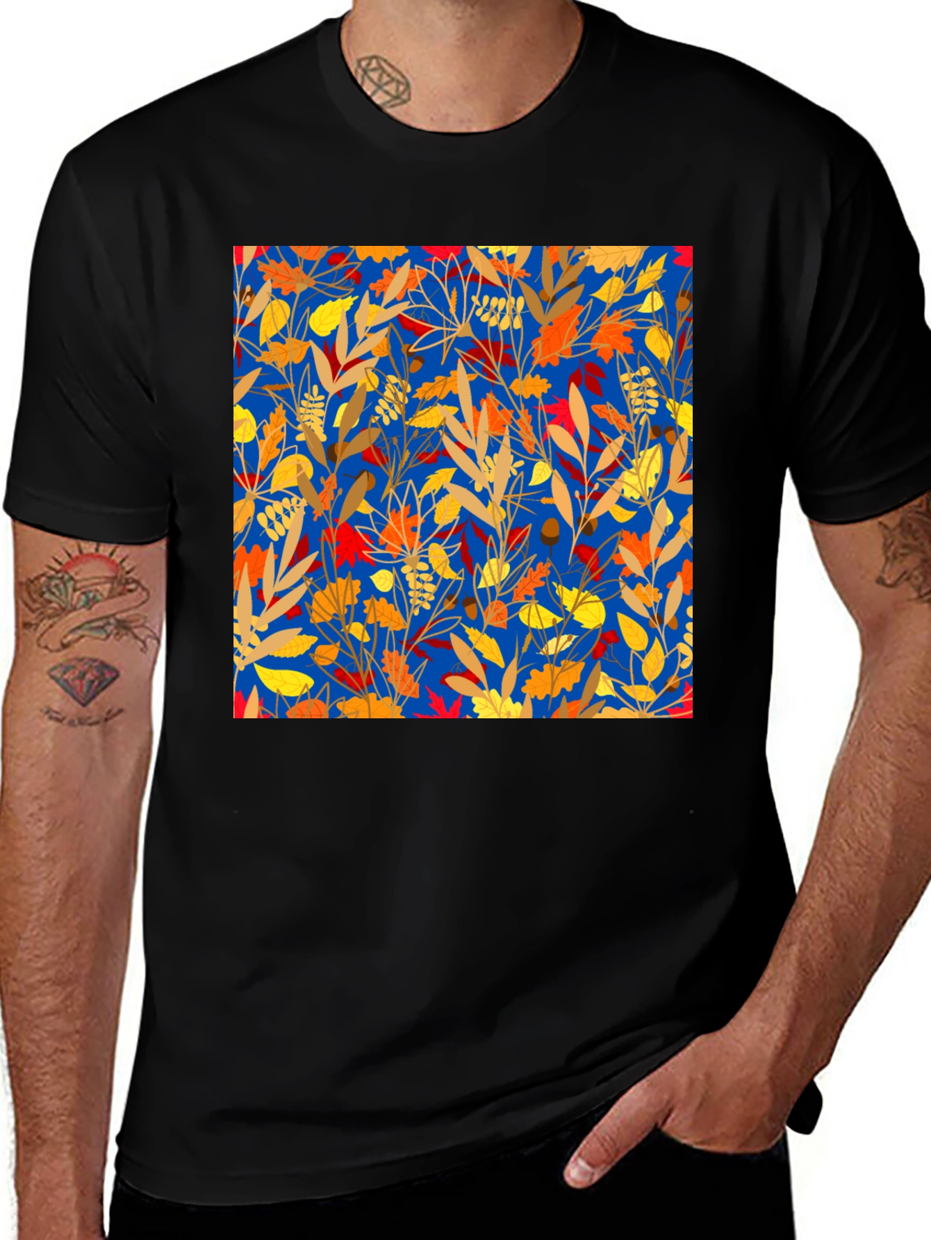 Variant 9 of Autumn Leaves Graphic Print Tee