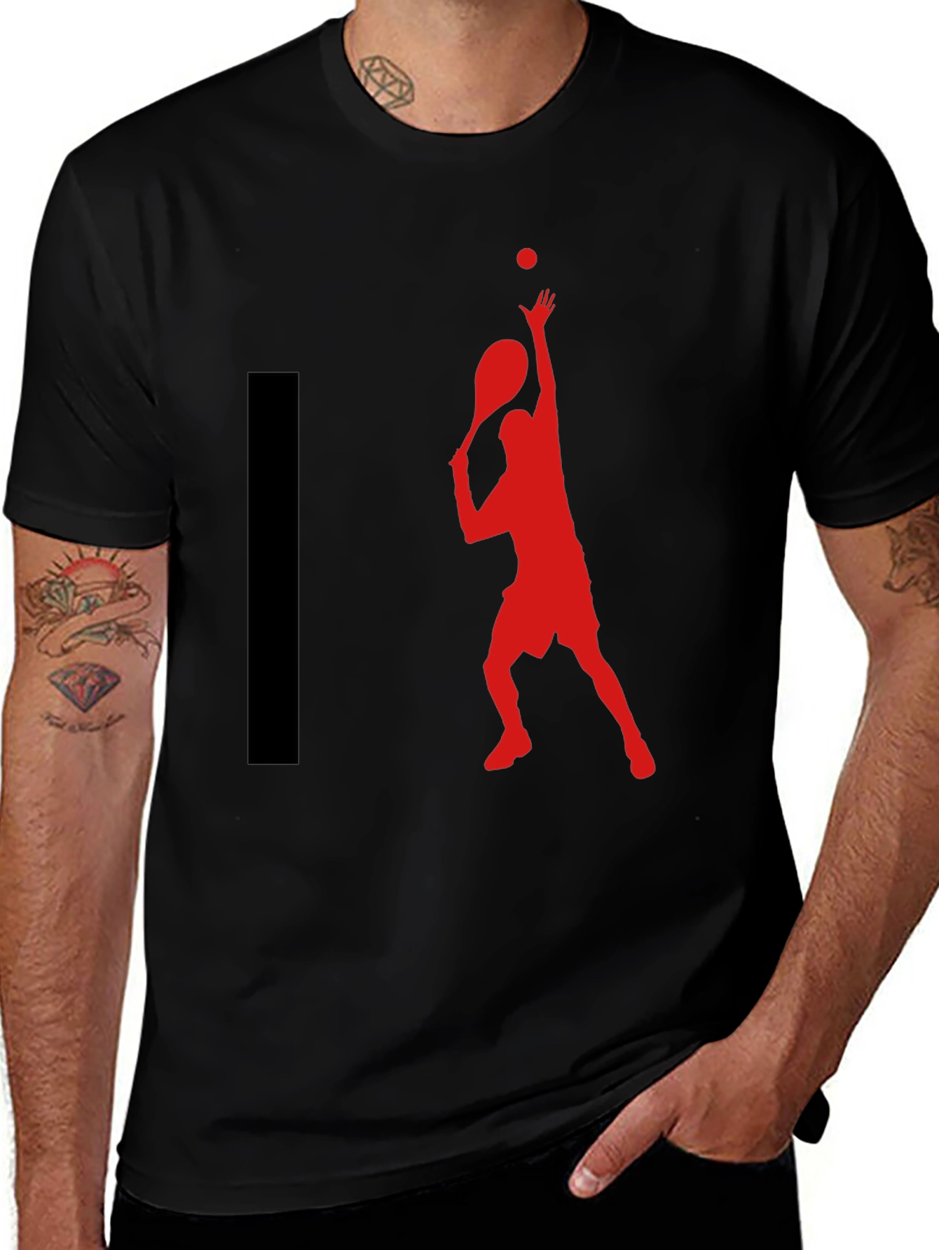 Variant 9 of Tennis Player Graphic T-Shirt