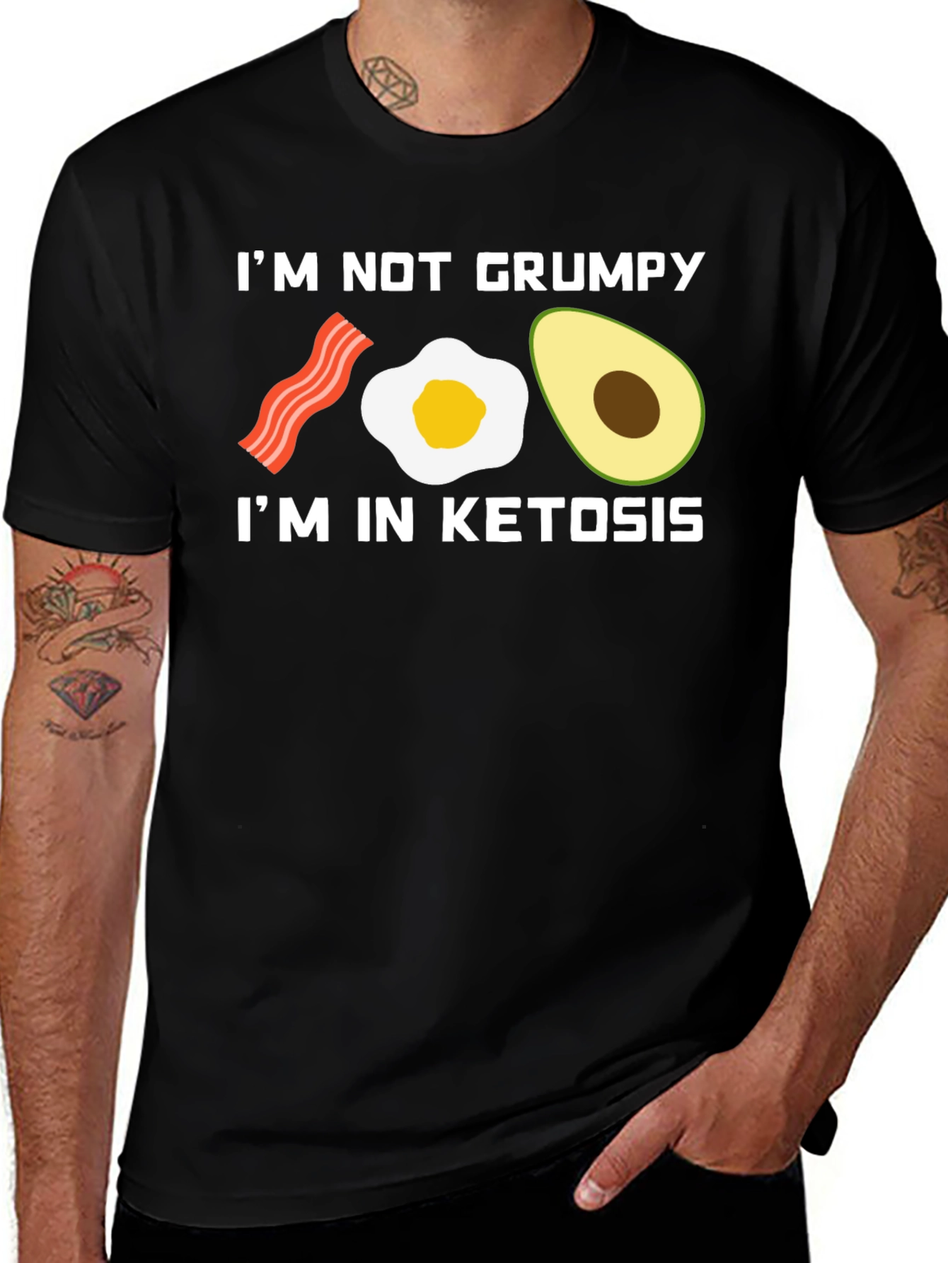 Variant 12 of Ketosis Diet T-Shirt - Funny Grumpy Keto Lifestyle Tee