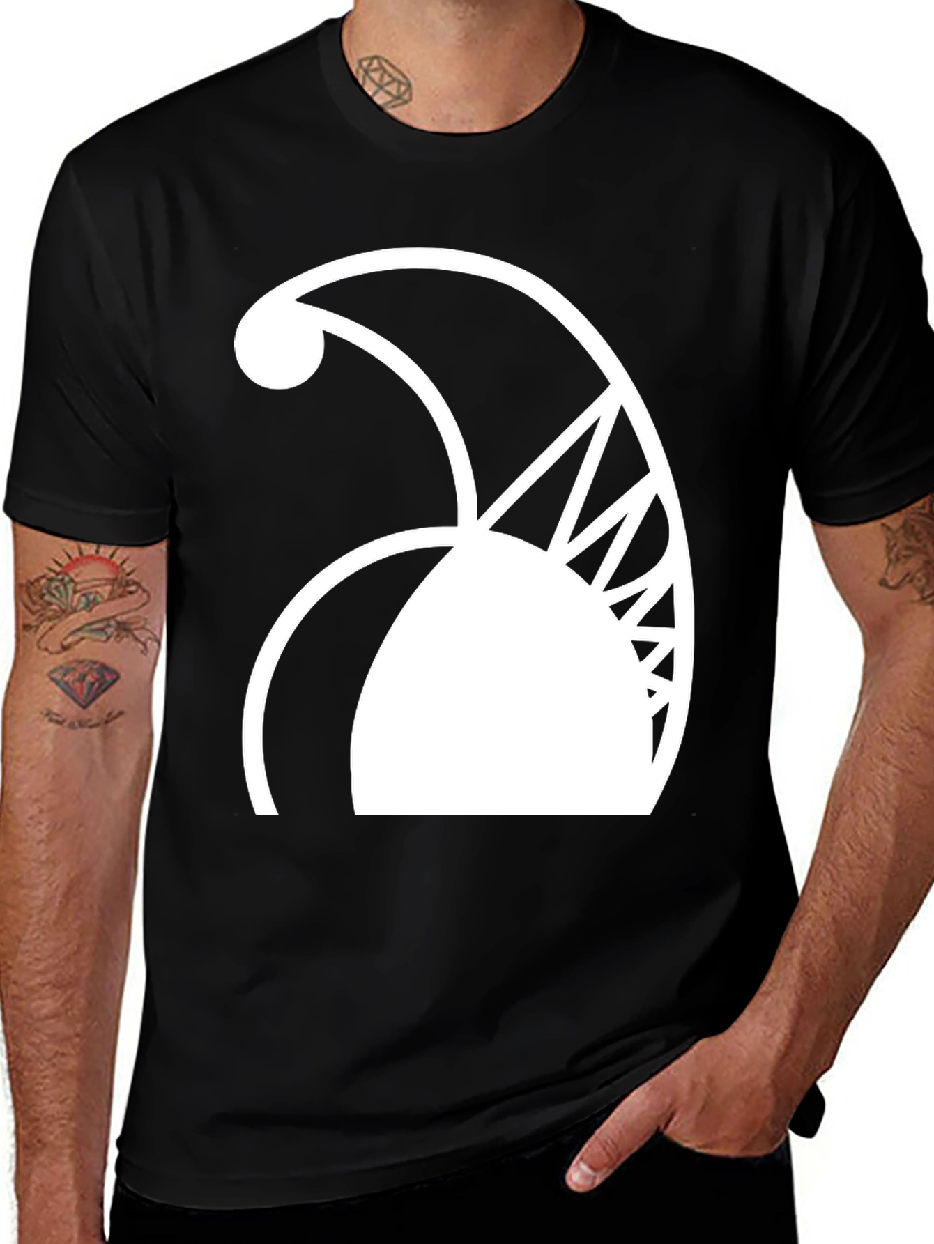 Variant 15 of Abstract Graphic Black T-Shirt
