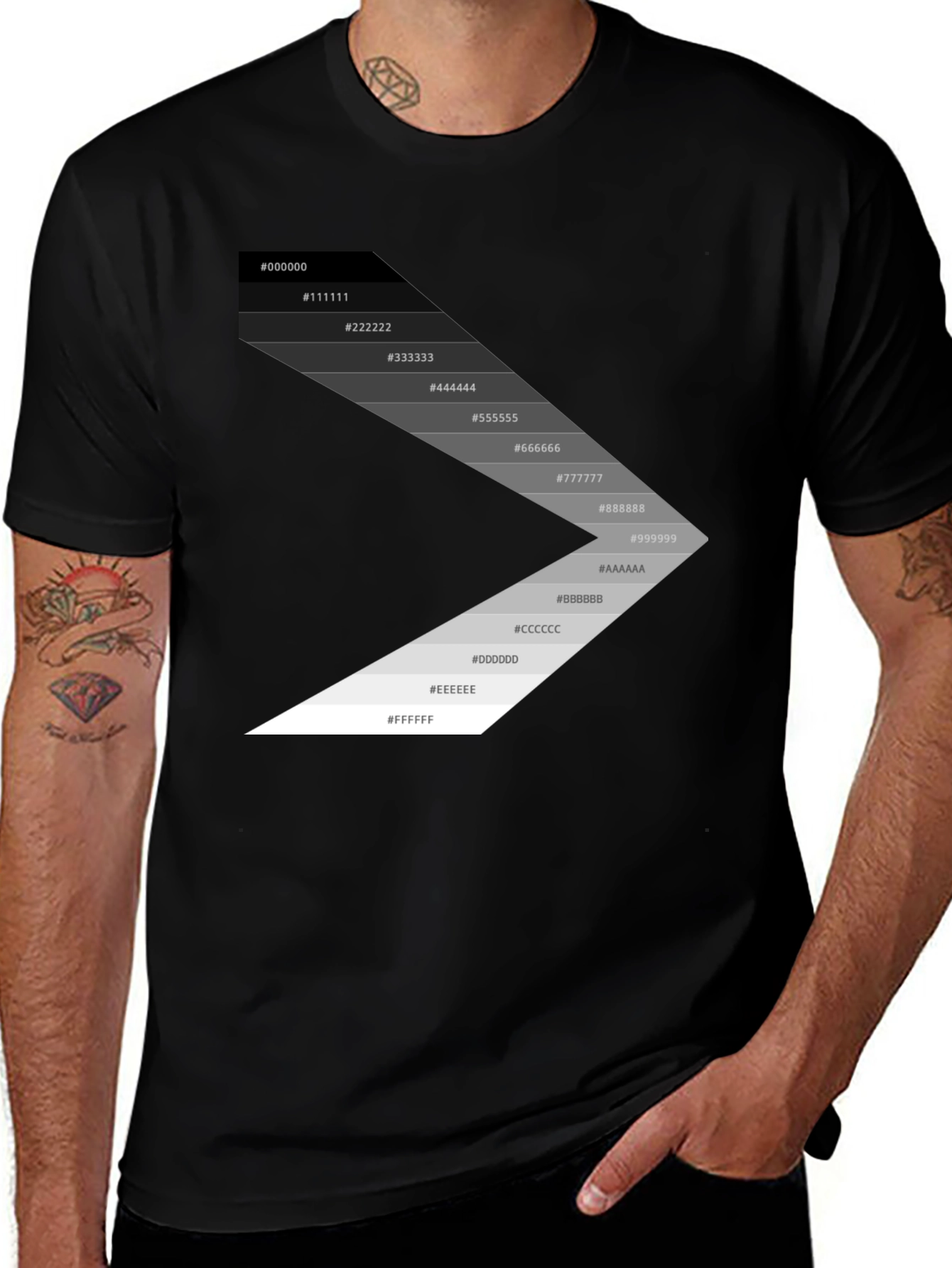 Gradient Hex Code T-Shirt