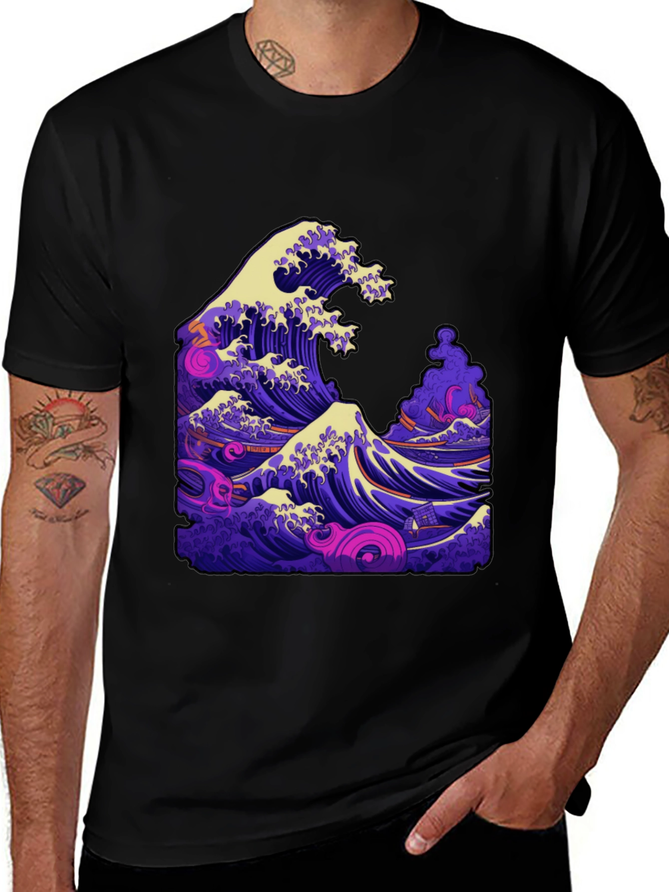 Variant 10 of Great Wave Graphic T-Shirt