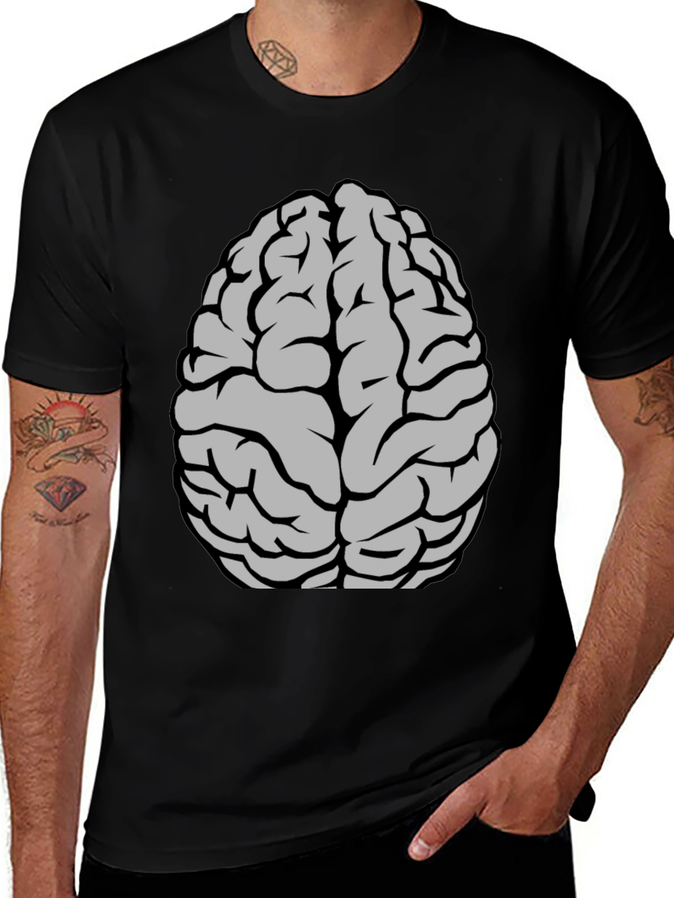Variant 6 of Brain Graphic T-Shirt - Clever & Comfy Tee