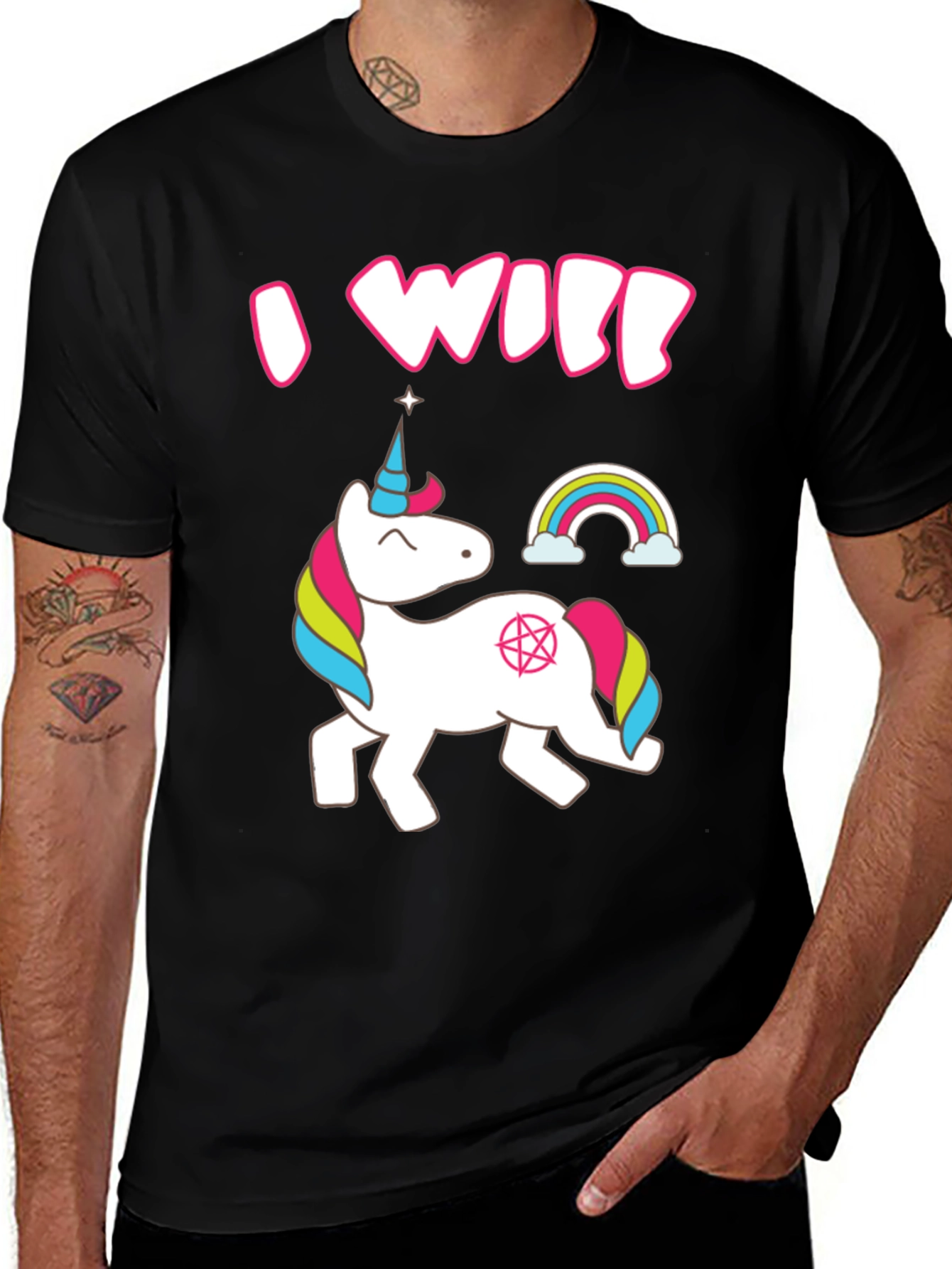 Variant 6 of I Will Unicorn Graphic T-Shirt