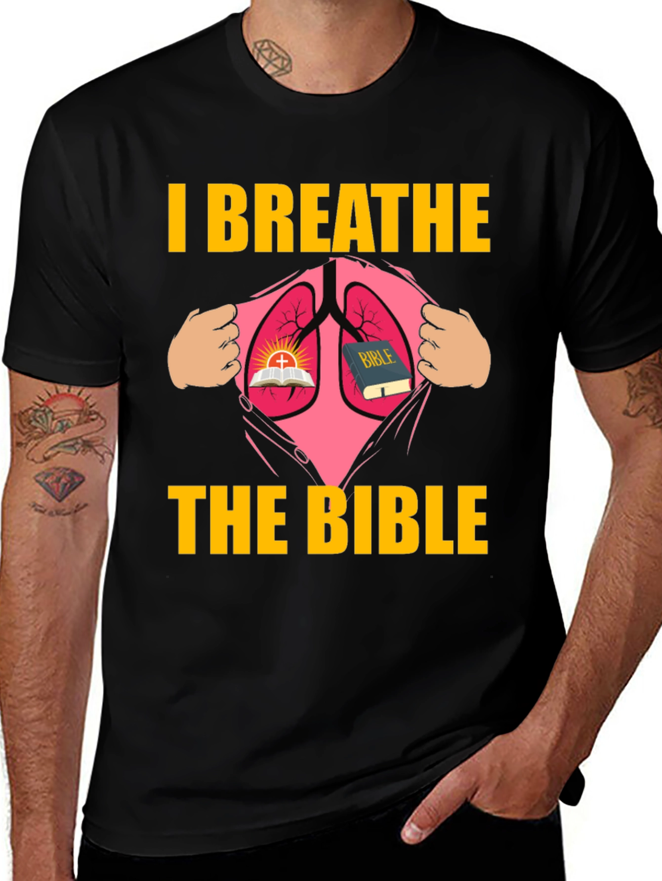 I Breathe The Bible Graphic T-Shirt