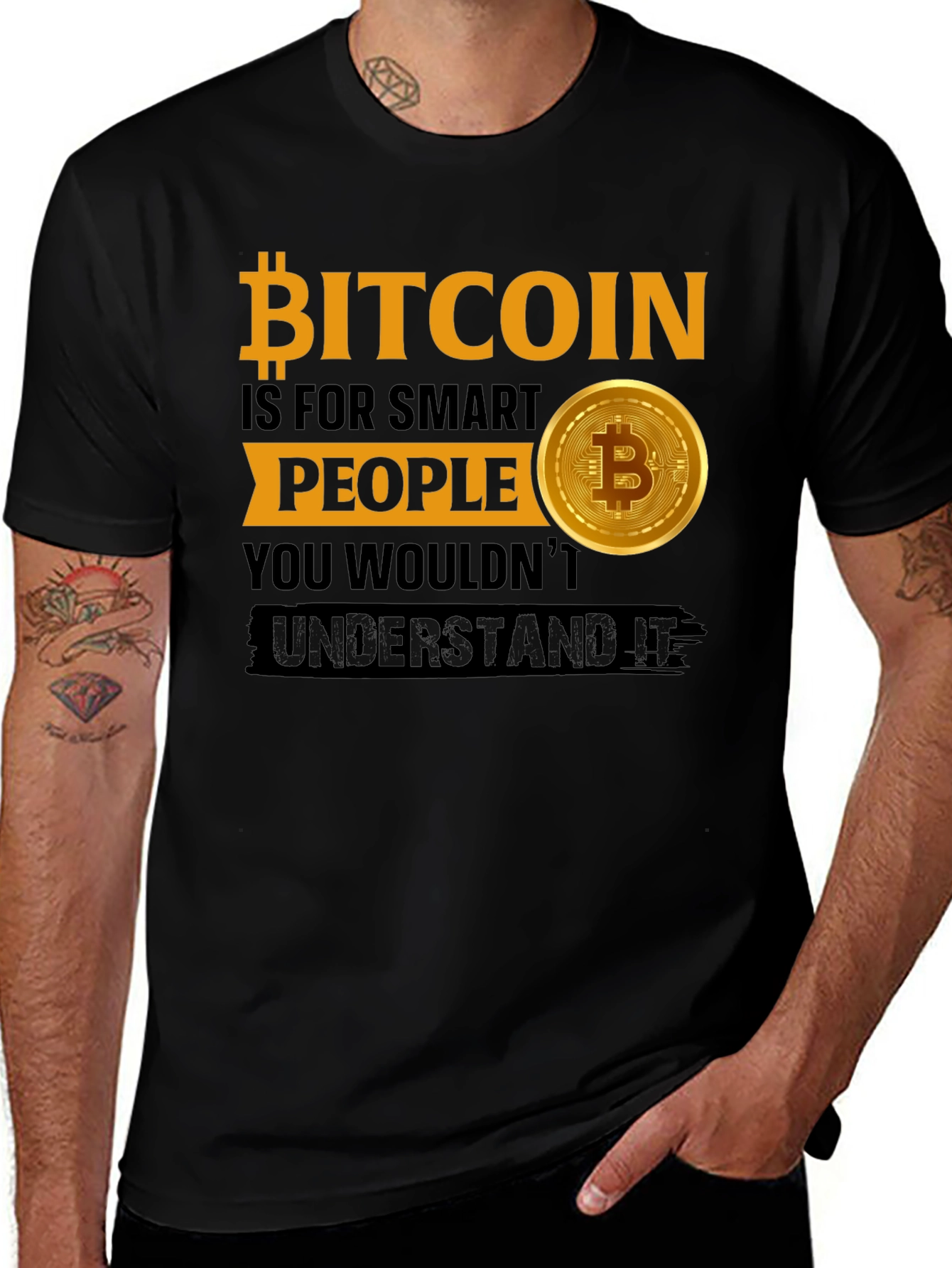 Bitcoin Smart People Graphic T-Shirt
