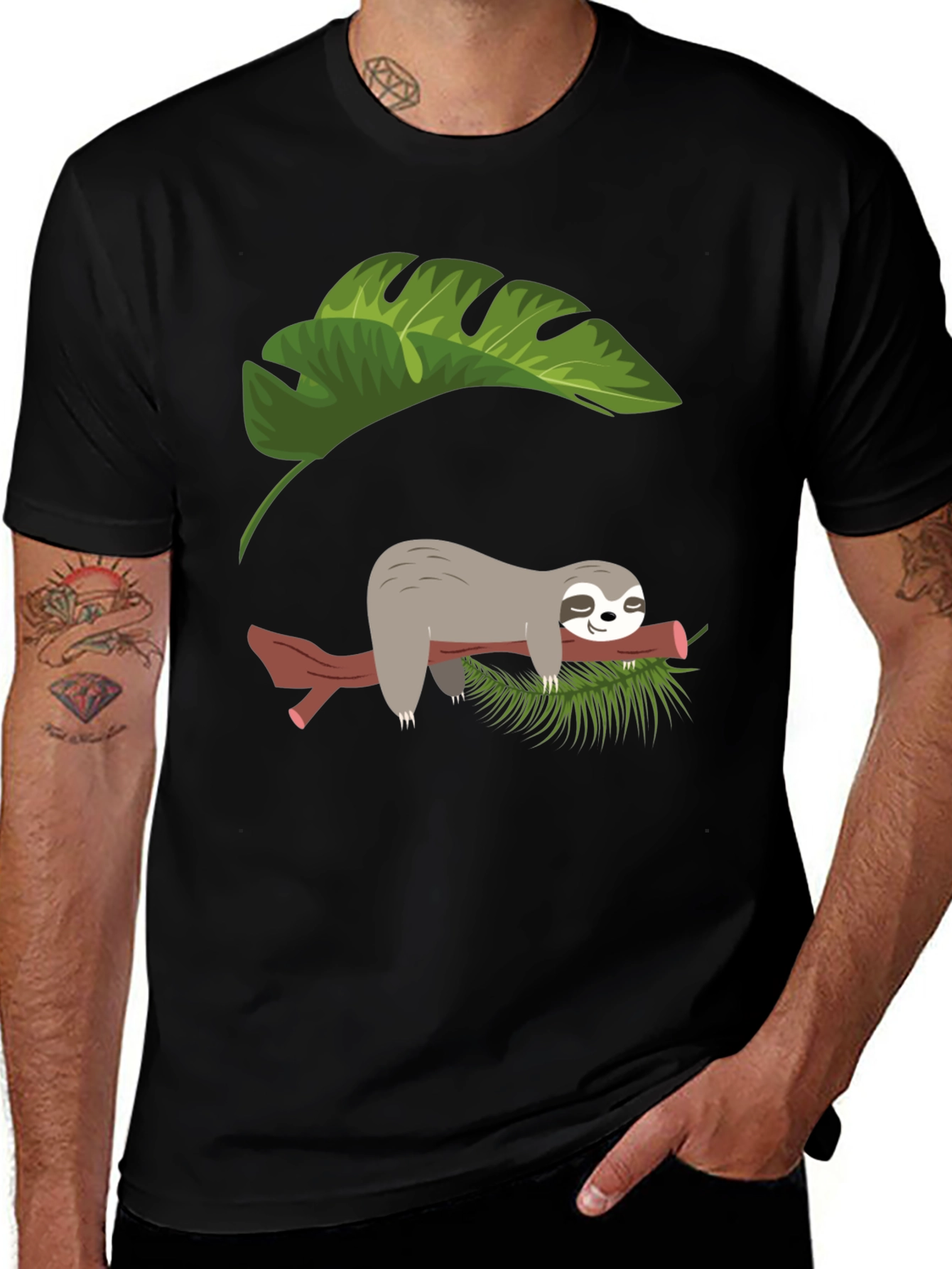 Variant 12 of Sloth Nap T-Shirt - Relaxed Graphic Tee