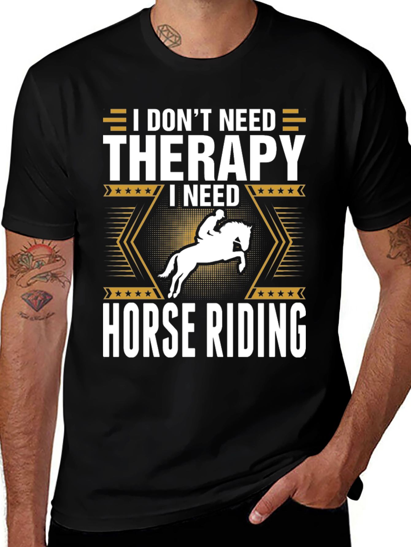 Variant 9 of Horse Riding Therapy T-Shirt