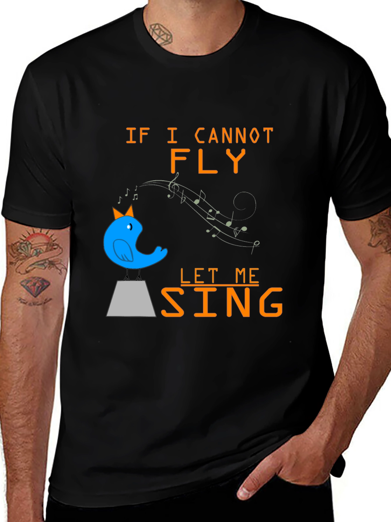 Variant 30 of If I Cannot Fly Let Me Sing T-Shirt