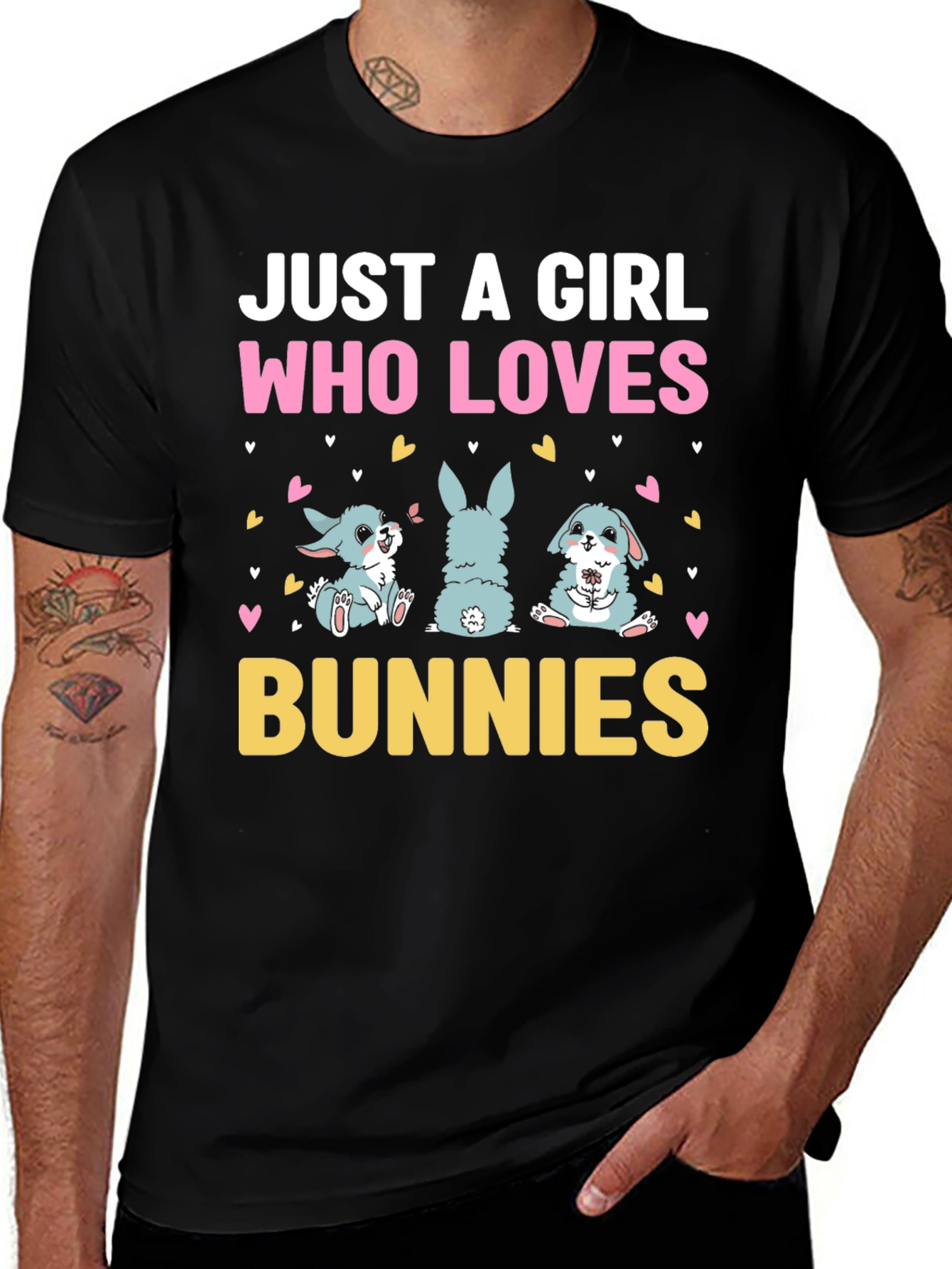 Variant 9 of Just a Girl Who Loves Bunnies T-Shirt