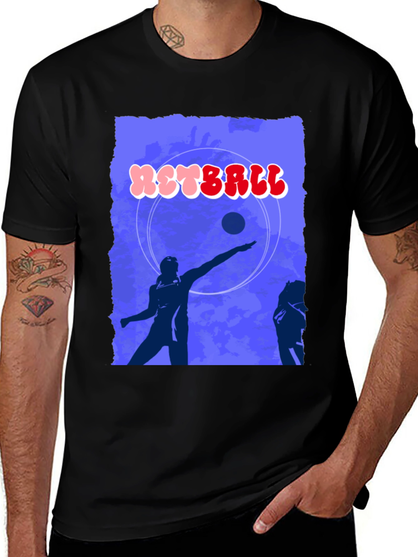 Variant 8 of Netball Player Graphic Tee - Stylish Sportswear