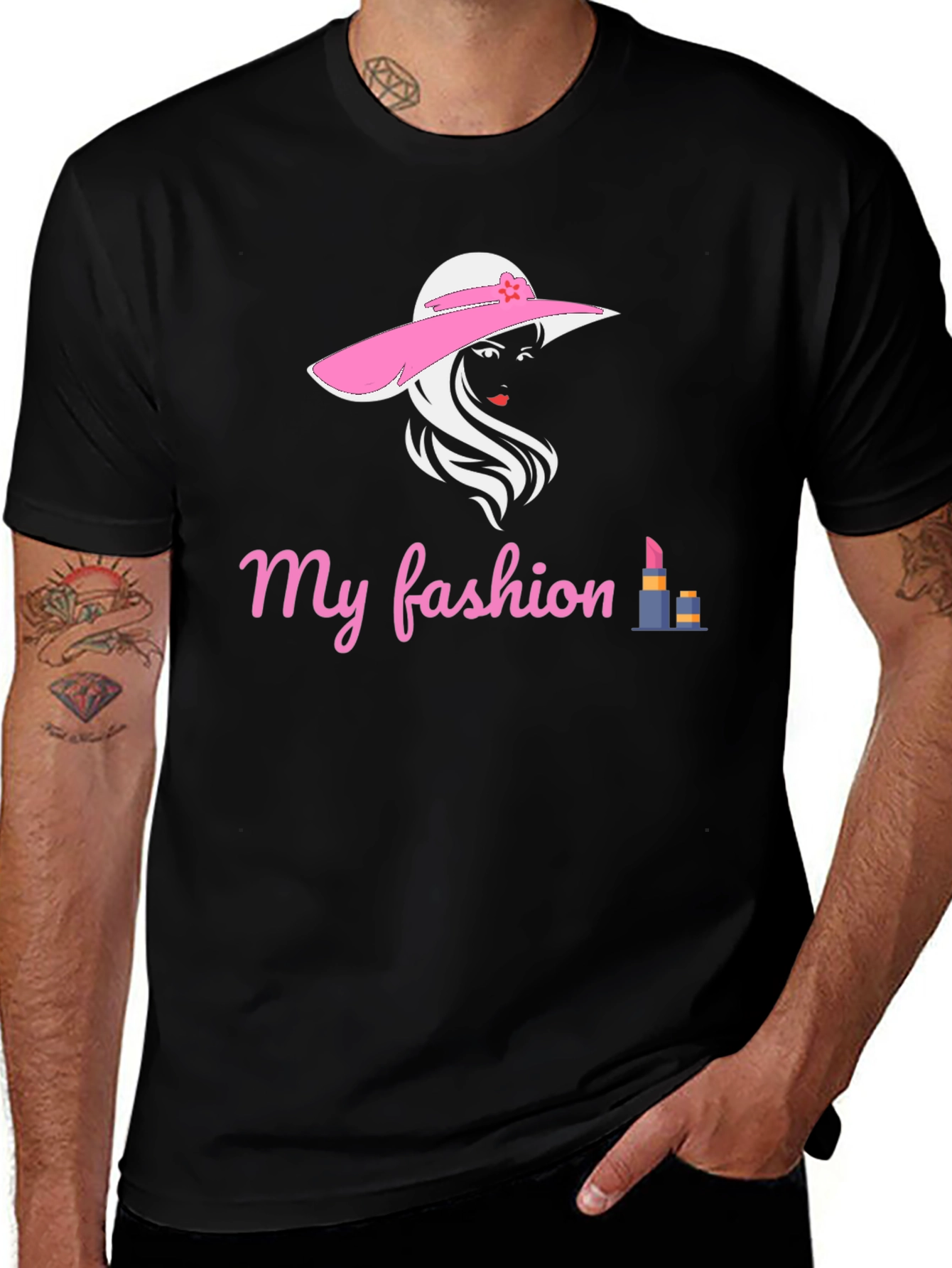 Variant 10 of Stylish "My Fashion" Graphic T-Shirt