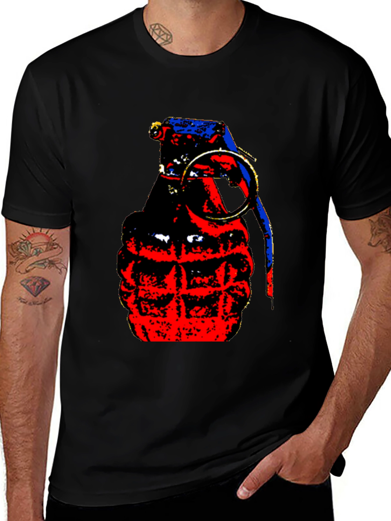 Variant 8 of Grenade Graphic Tee - Bold Statement T-Shirt