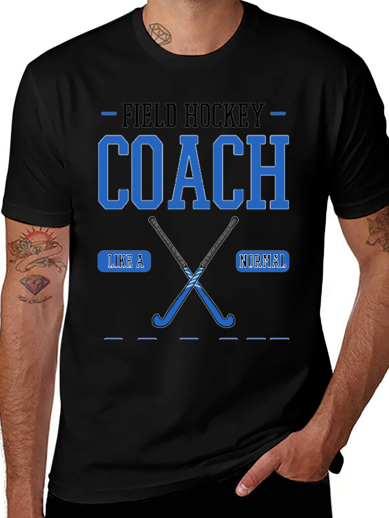 Field Hockey Coach Graphic T-Shirt