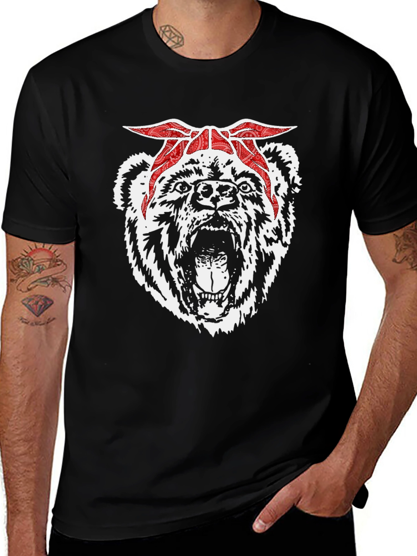 Variant 13 of Bear Bandana T-Shirt